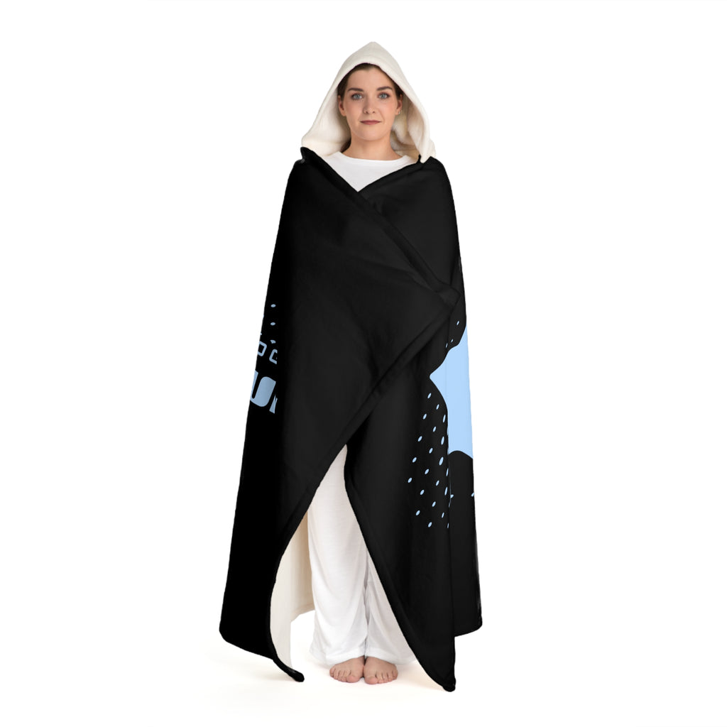 "Tell em log it in" Hooded Sherpa Fleece Blanket