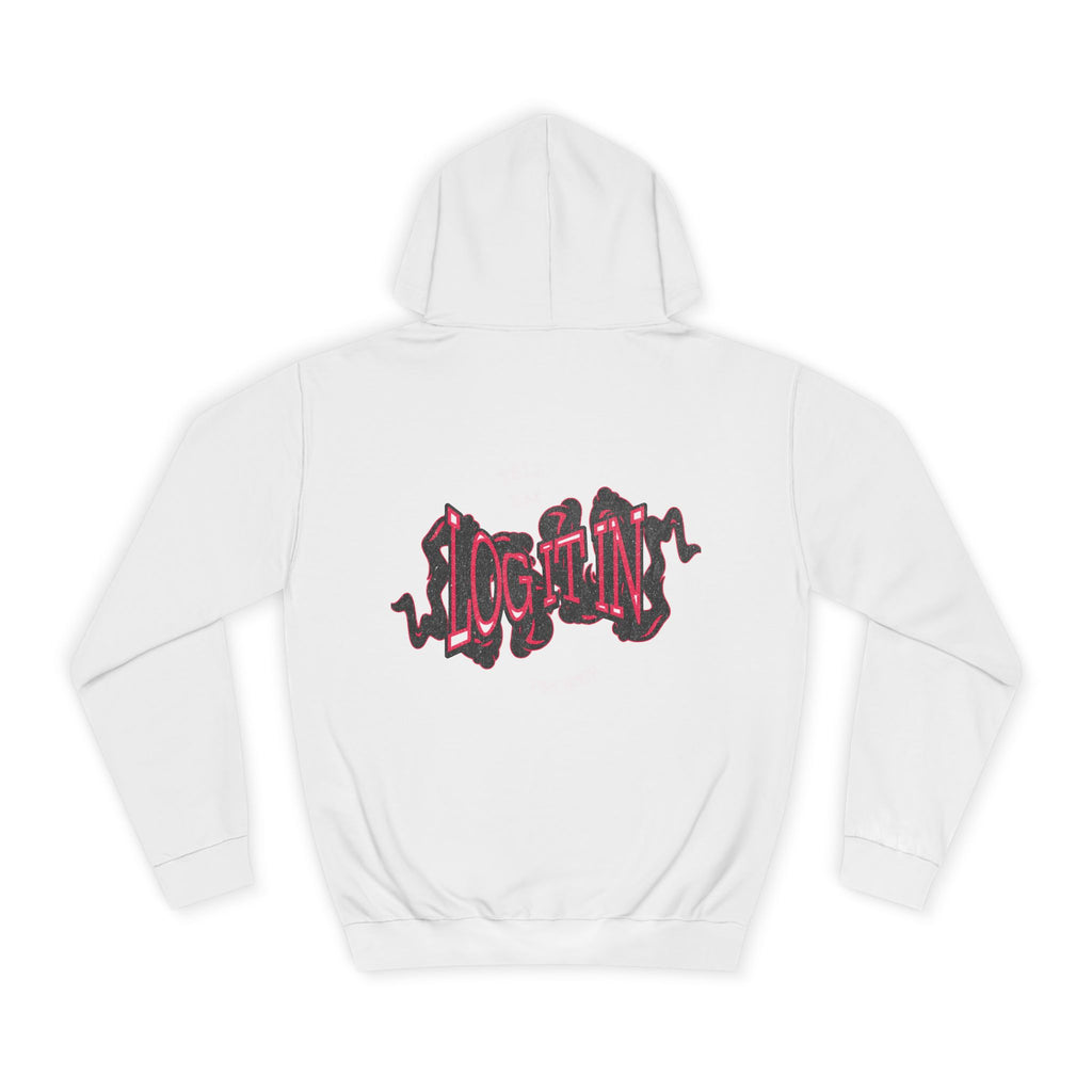 'Log it in'Hoodie for Unisex, Casual Wear, Trendy Apparel, Perfect for Everyday wear, Comfortable Fit