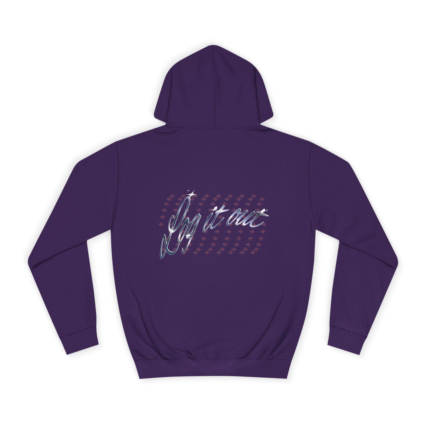 Stylish Unisex 'Log it out' Hoodie with Trendy Script Design, Perfect for Casual Wear, Gift, Apparel, Unisex Fashion