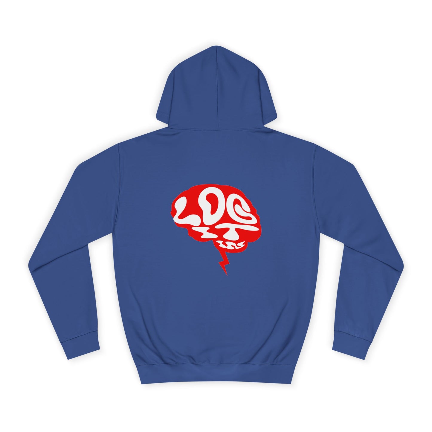 Unisex Log it in Hoodie with Unique Brain Design, Casual Wear, Trendy Apparel, Festive Occasions, Graphic Hoodie