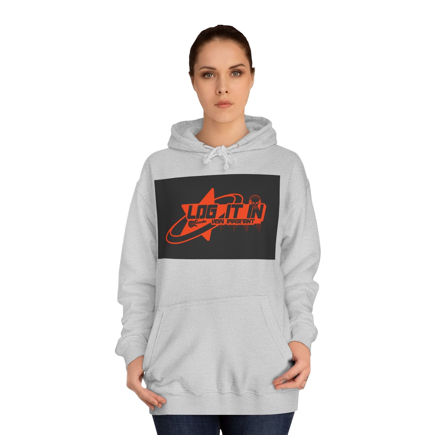 Unisex Log it in Hoodie, Casual trendy Wear, Gift, Graphic Hoodie, perfect fit Hoodie