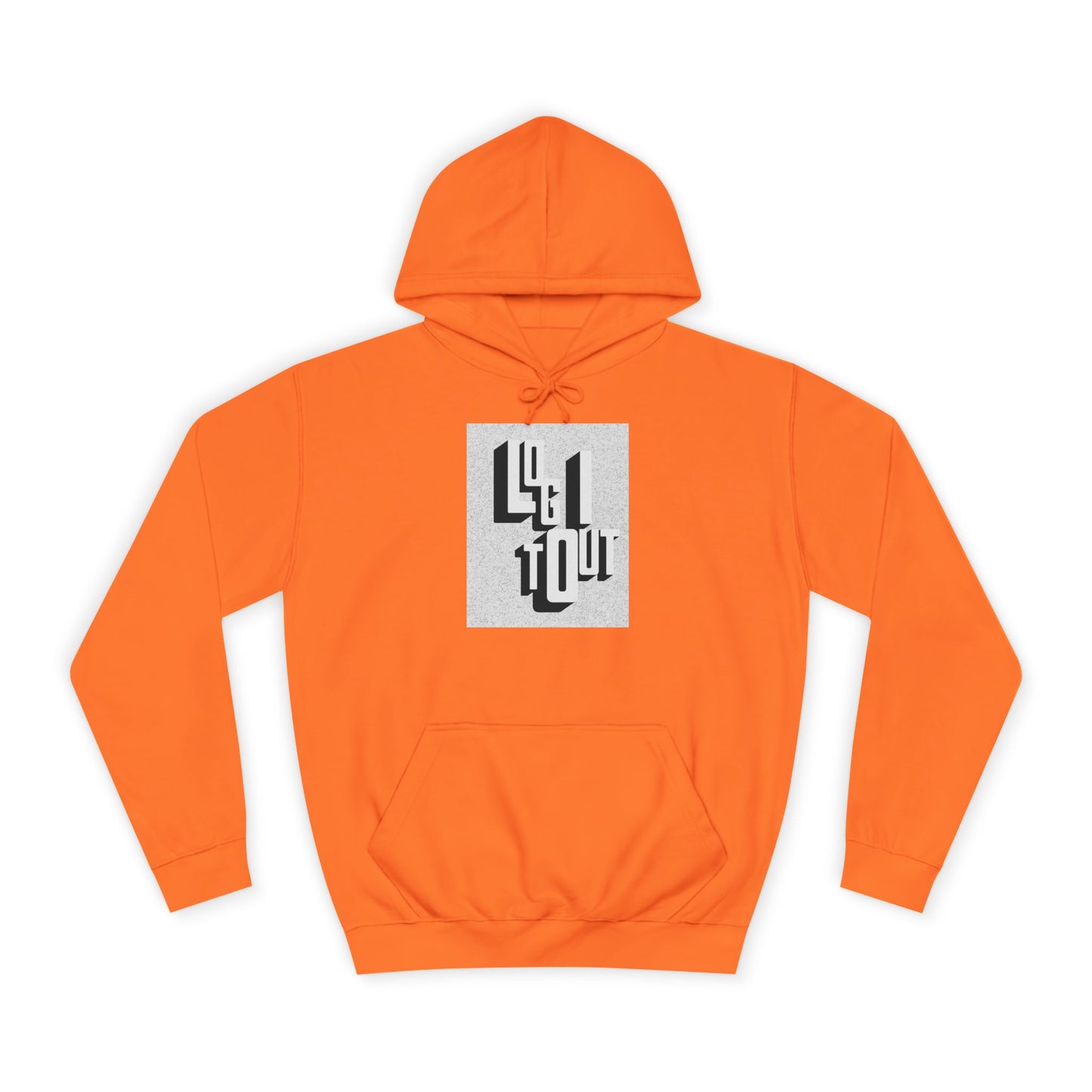 Unisex Hoodie with Unique Typography, Cozy College Sweatshirt, College Gift, Modern Hoodie, Graphic Pull-over