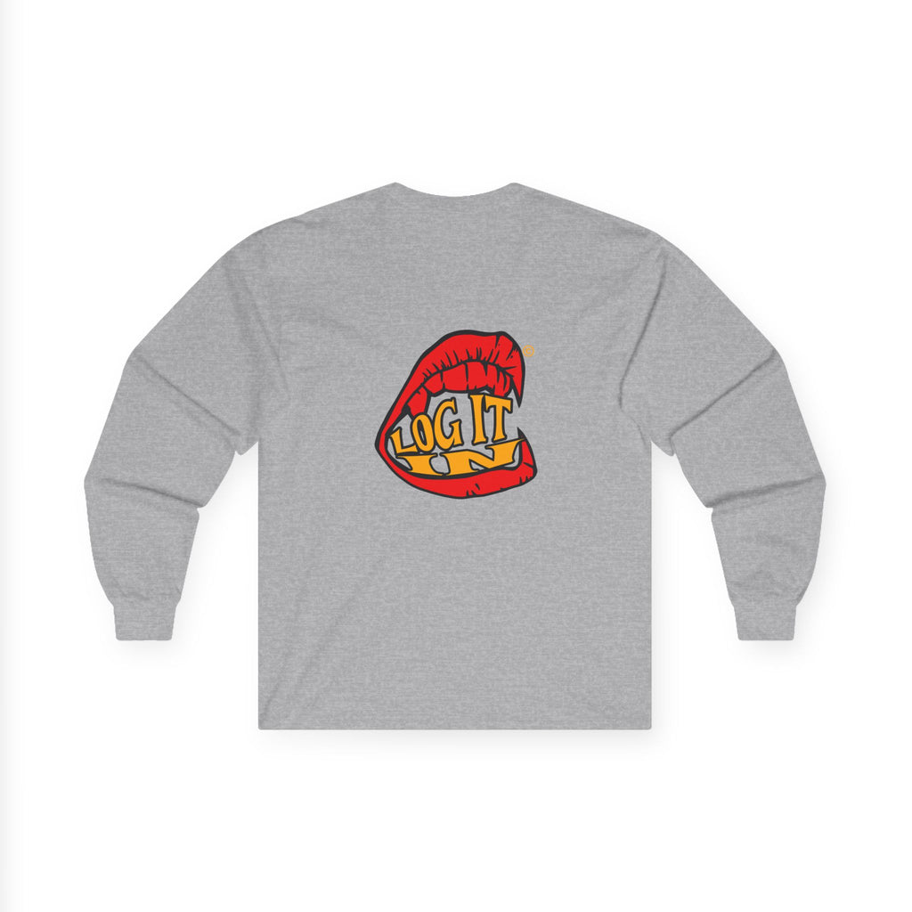 "Log It in" Graphic Long Sleeve Tee
