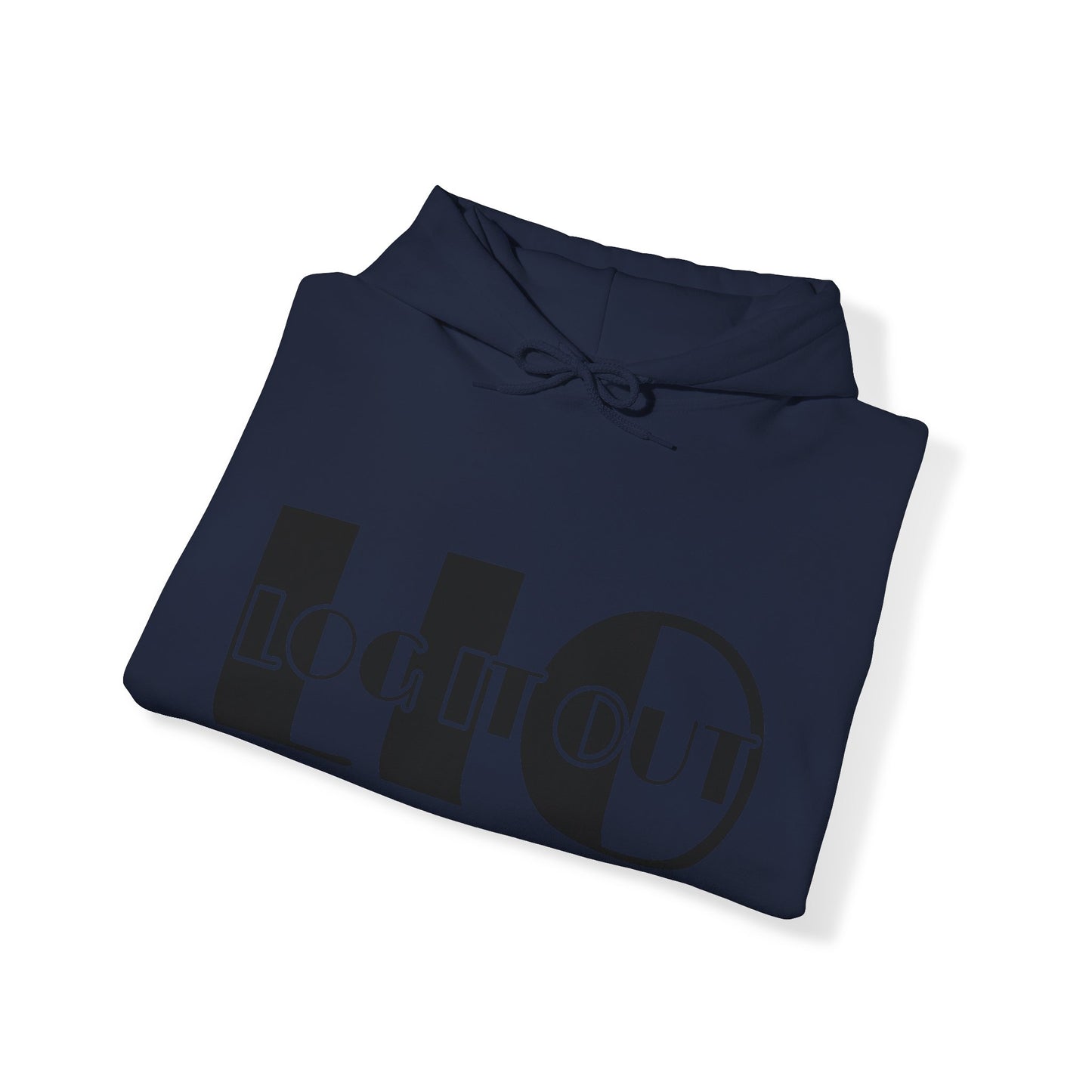 Log it out Unisex Heavy Blend™ Hooded Sweatshirt