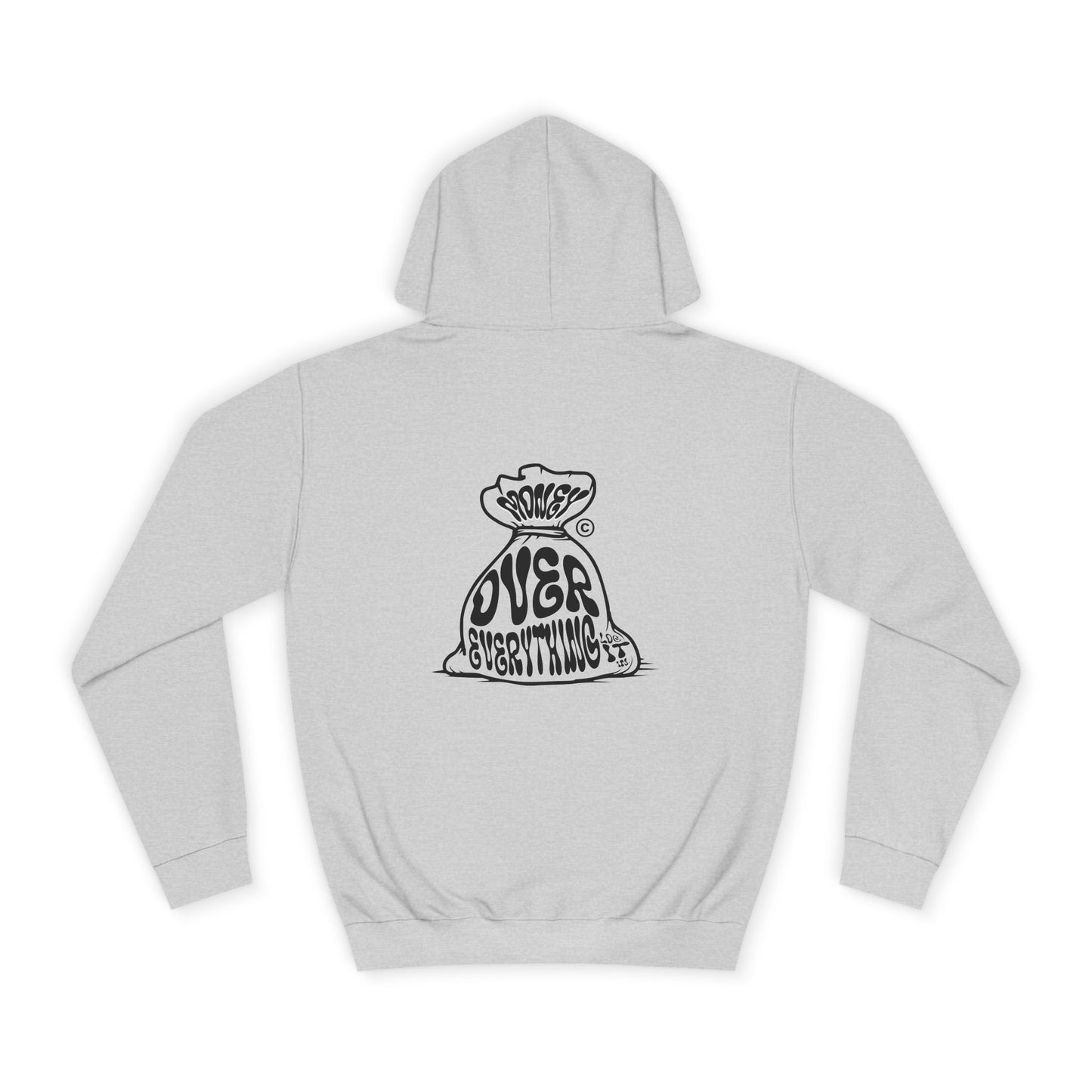 Unisex Money Over Every thing Hoodie with Graphic, Cozy Casual Wear, Perfect Gift, Trendy Hooded Sweatshirt