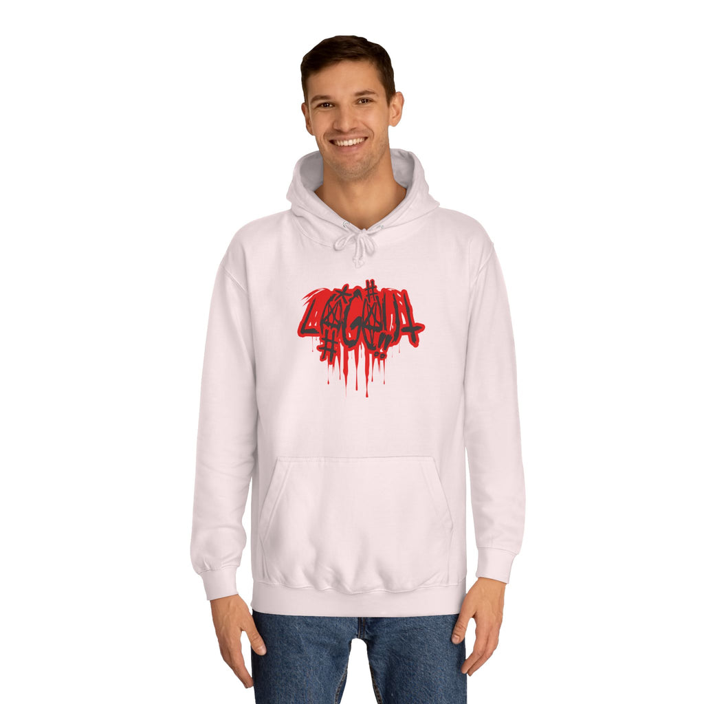 Bold Graffiti log out Hoodie, Unisex Streetwear, Comfortable Casual Wear,