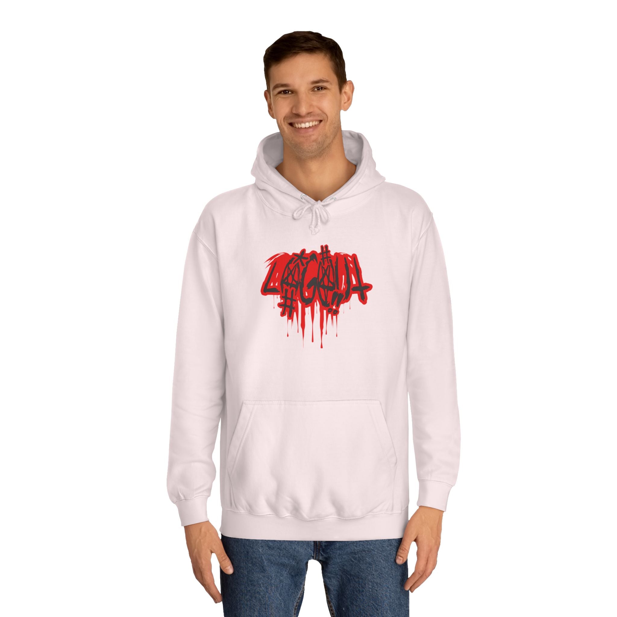 Bold Graffiti log out Hoodie, Unisex Streetwear, Comfortable Casual Wear,