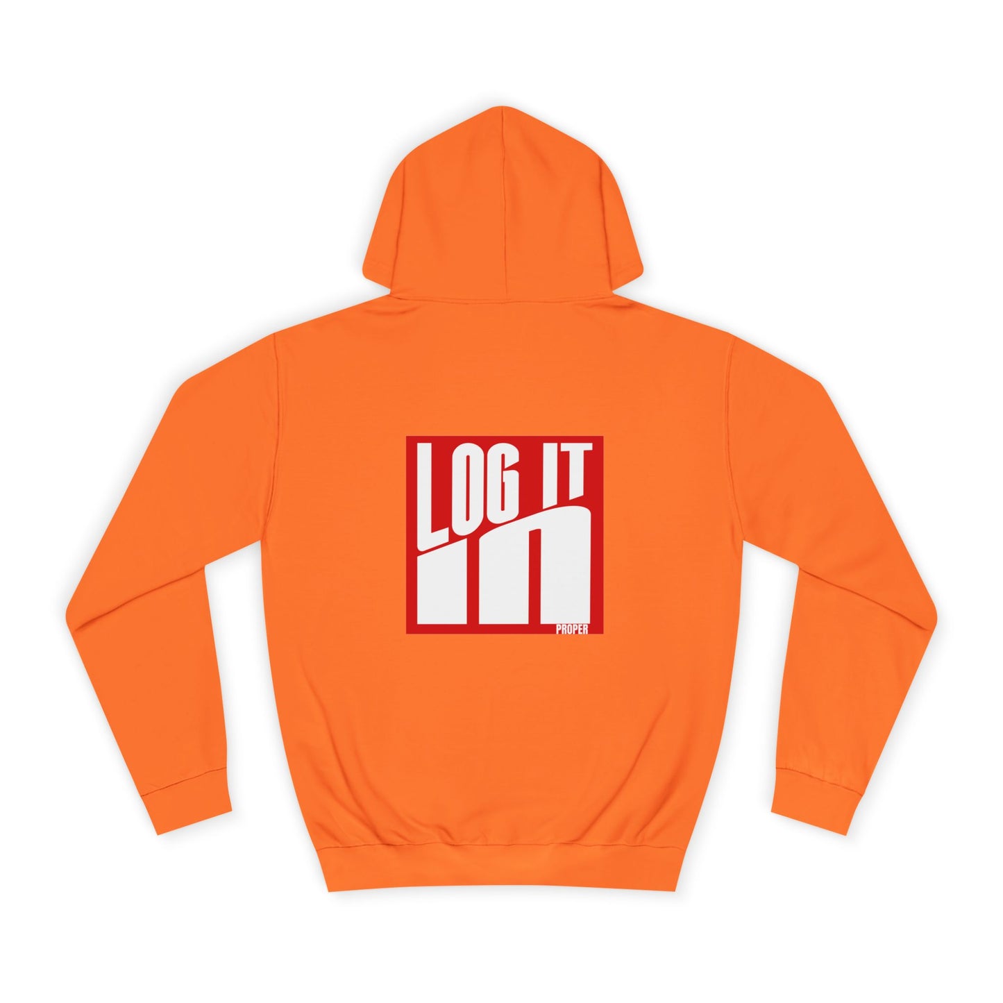 Unisex Log it in Hoodie - Trendy Campus Style, Casual Wear, Cozy Gift, Comfortable Lounge Hoodie, Essentials