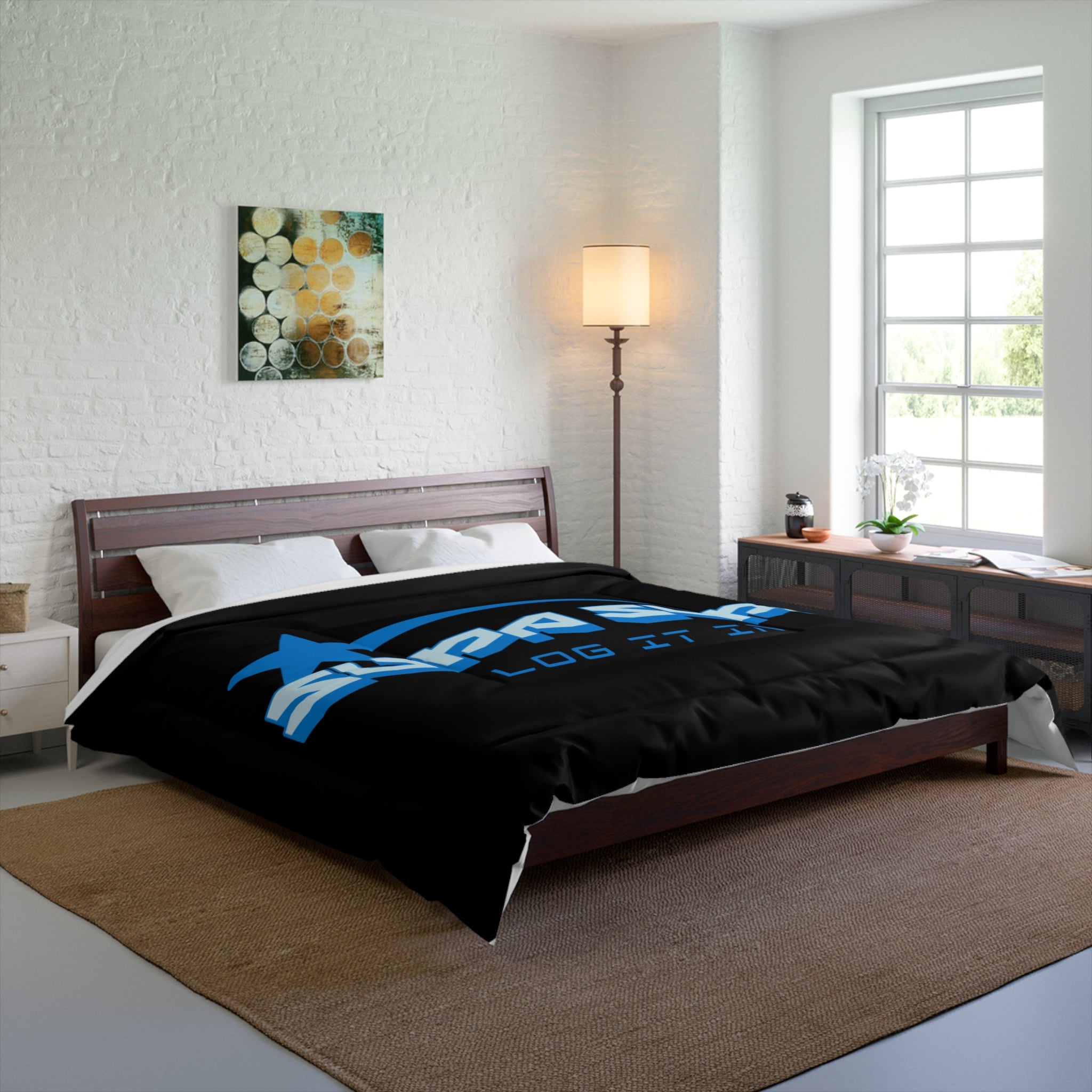 Supa Supa "Log It In" Graphic Comforter