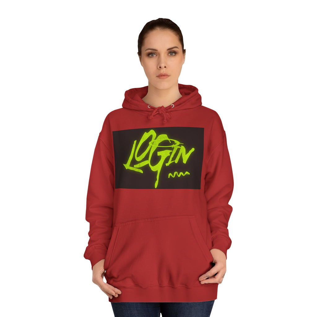 Trendy Unisex Hoodie - 'LOGIN' Graphic Design