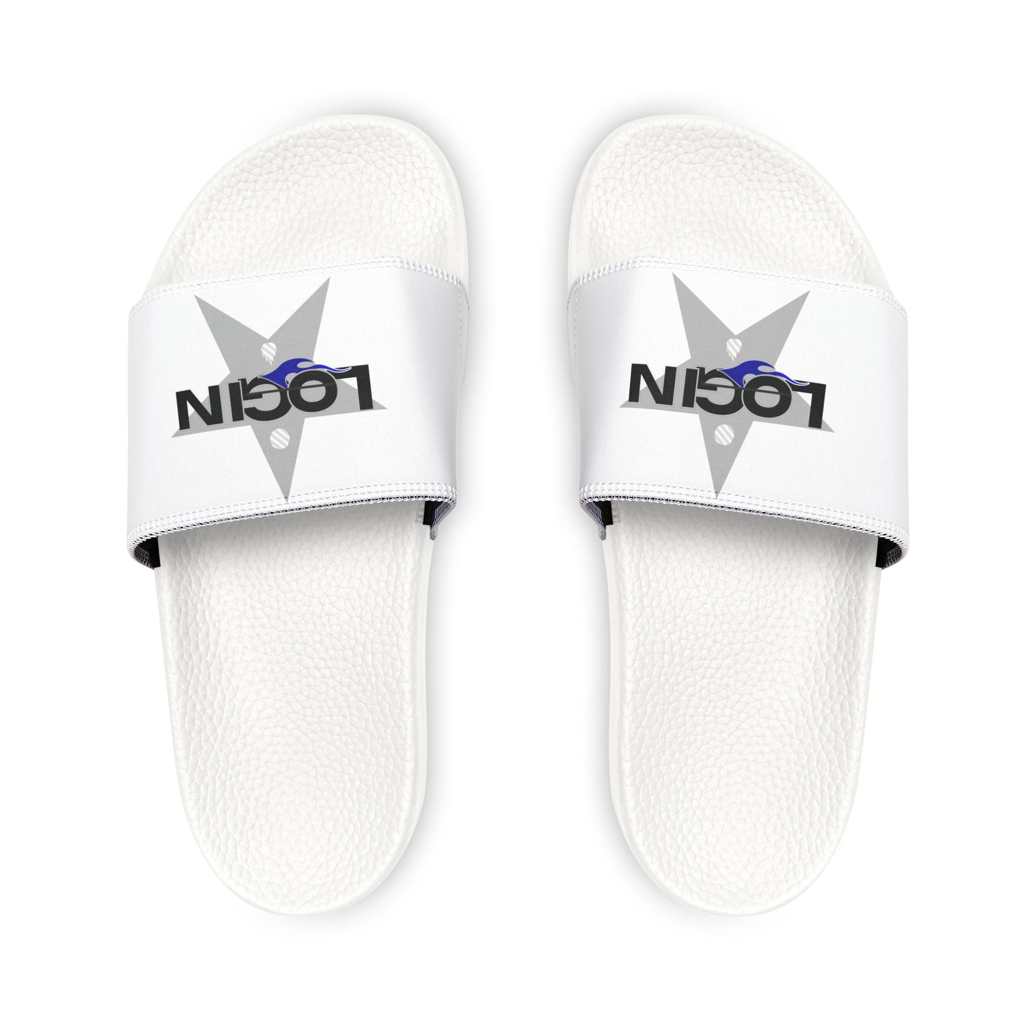 Men's Login Slide Sandals — Removable Strap Casual Pool & Beach Slides
