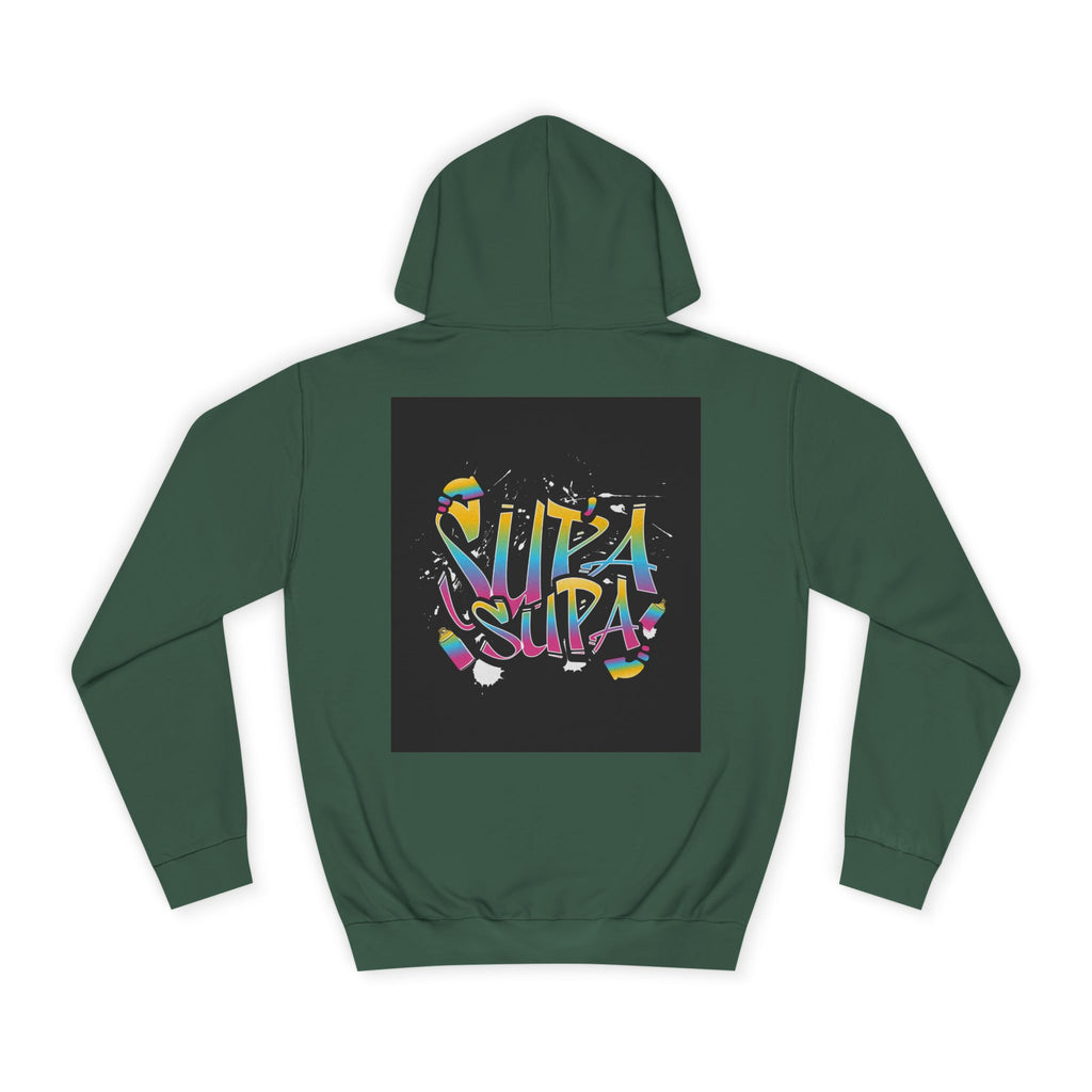 Colorful Unisex Supa Supa Hoodie, Casual Sweatshirt, Vibrant Apparel, Streetwear Hoodie