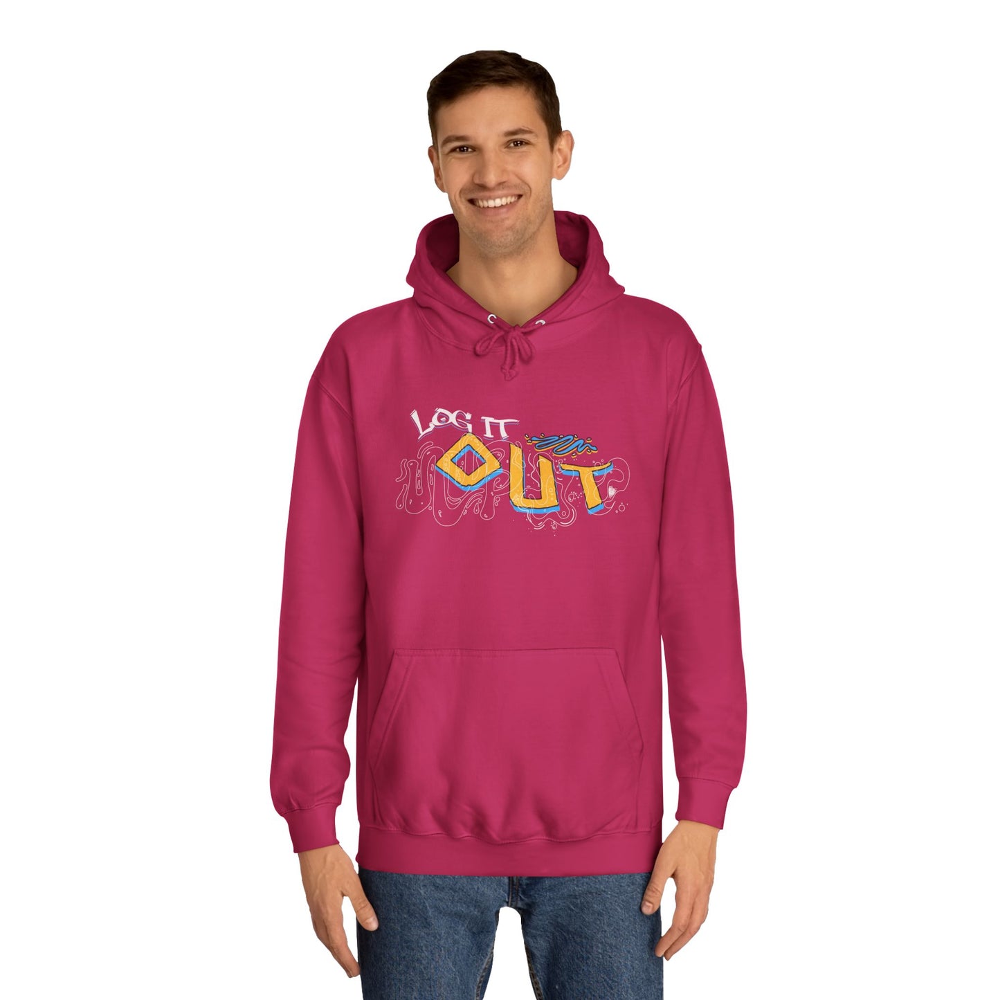 Unisex Log it out Hoodie - Stylish Casual wear, Perfect Gifts, Days Out, Summer Events, Coziness & Trendy Vibes
