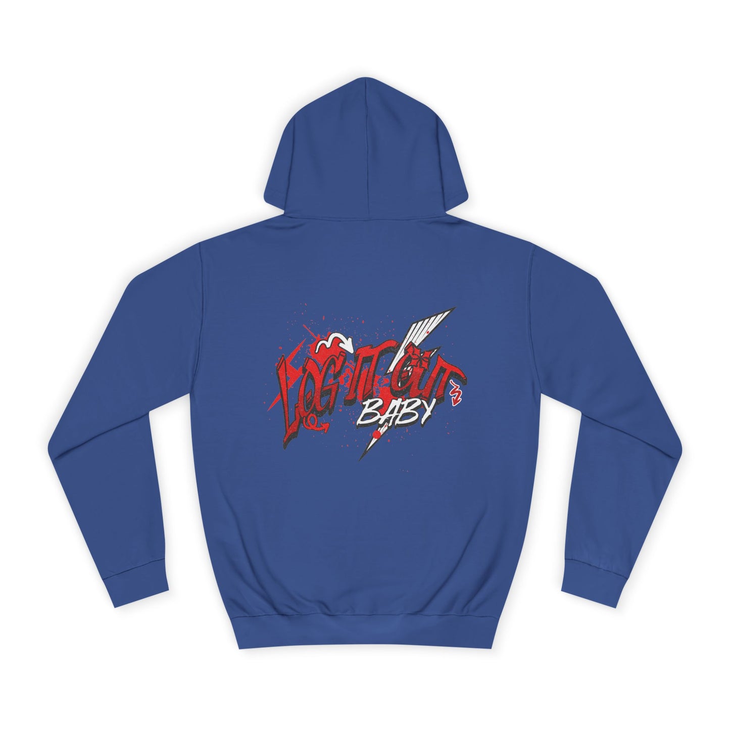 Trendy Log it out Hoodie, Graphic Sweatshirt, Unisex Casual Wear, Stylish Streetwear, Great for Gift Giving