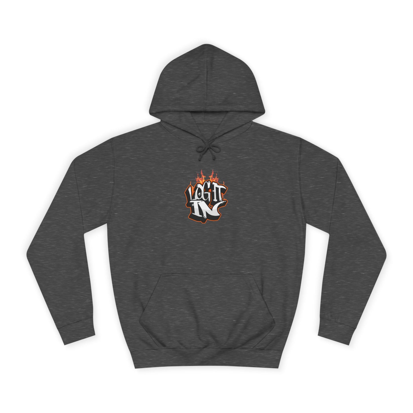 Stylish Unisex Log it in Hoodie, Casual Streetwear, Graphic Pullover, Trendy Everyday Wear, Cozy Hoodie