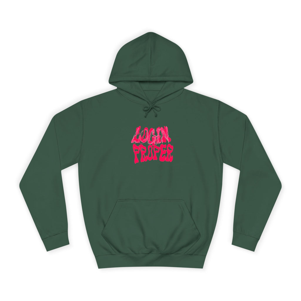Trendy Unisex Hoodie - 'LOGIN PROPER' Graphic Sweatshirt for, Casual Wear, Gifts' Events, Street Style