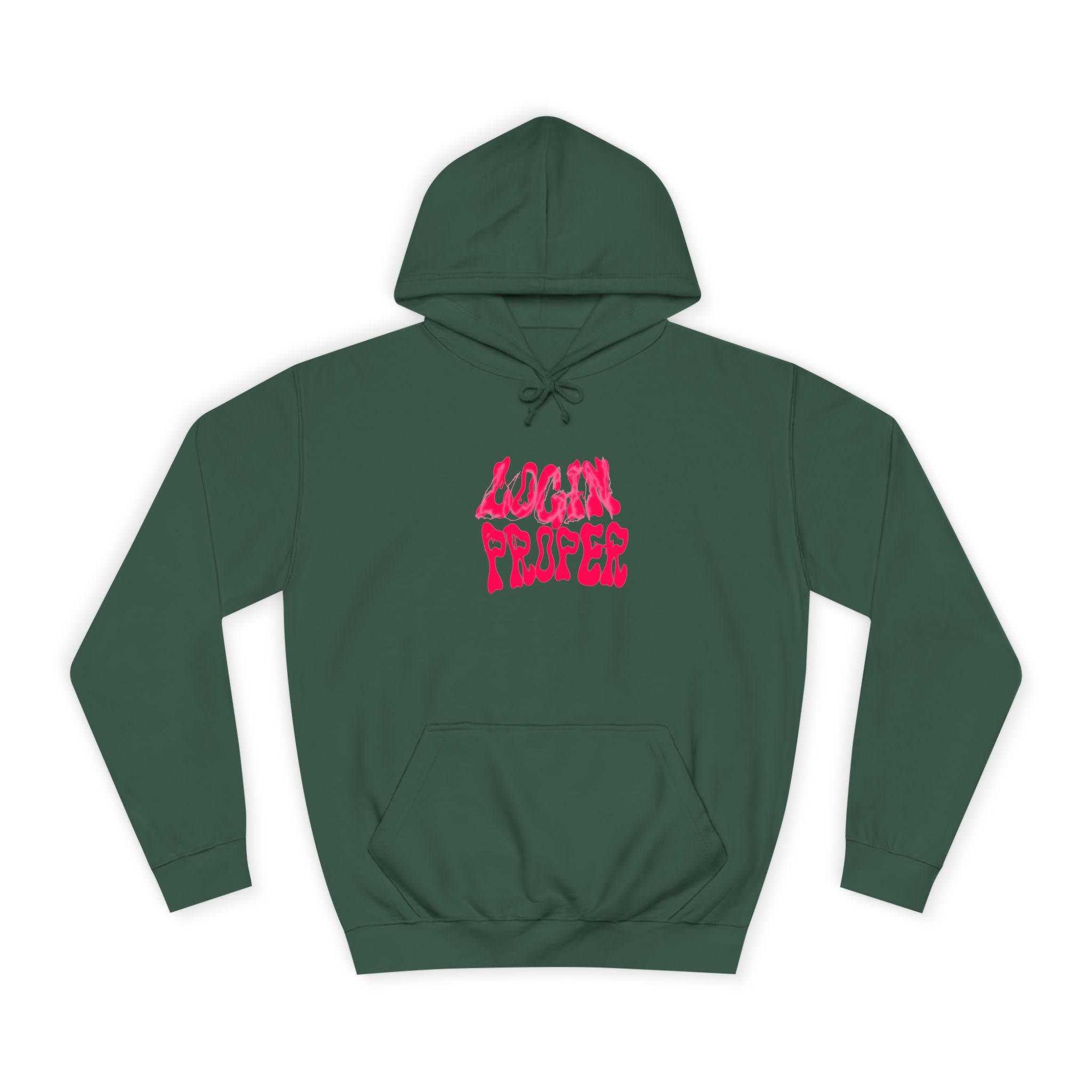 Trendy Unisex Hoodie - 'LOGIN PROPER' Graphic Sweatshirt for, Casual Wear, Gifts' Events, Street Style