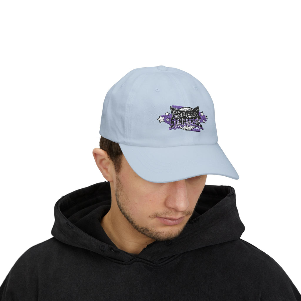 — Purple Floral ‘Strategic’ Embroidered Hat