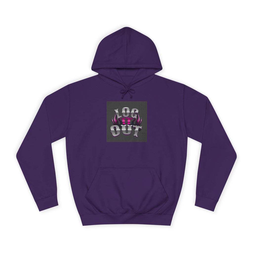 Cool Unisex Log it out Hoodie, Perfect for Any one, Trendy Custom Apparel, Casual Wear, Gift, Streetwear Style