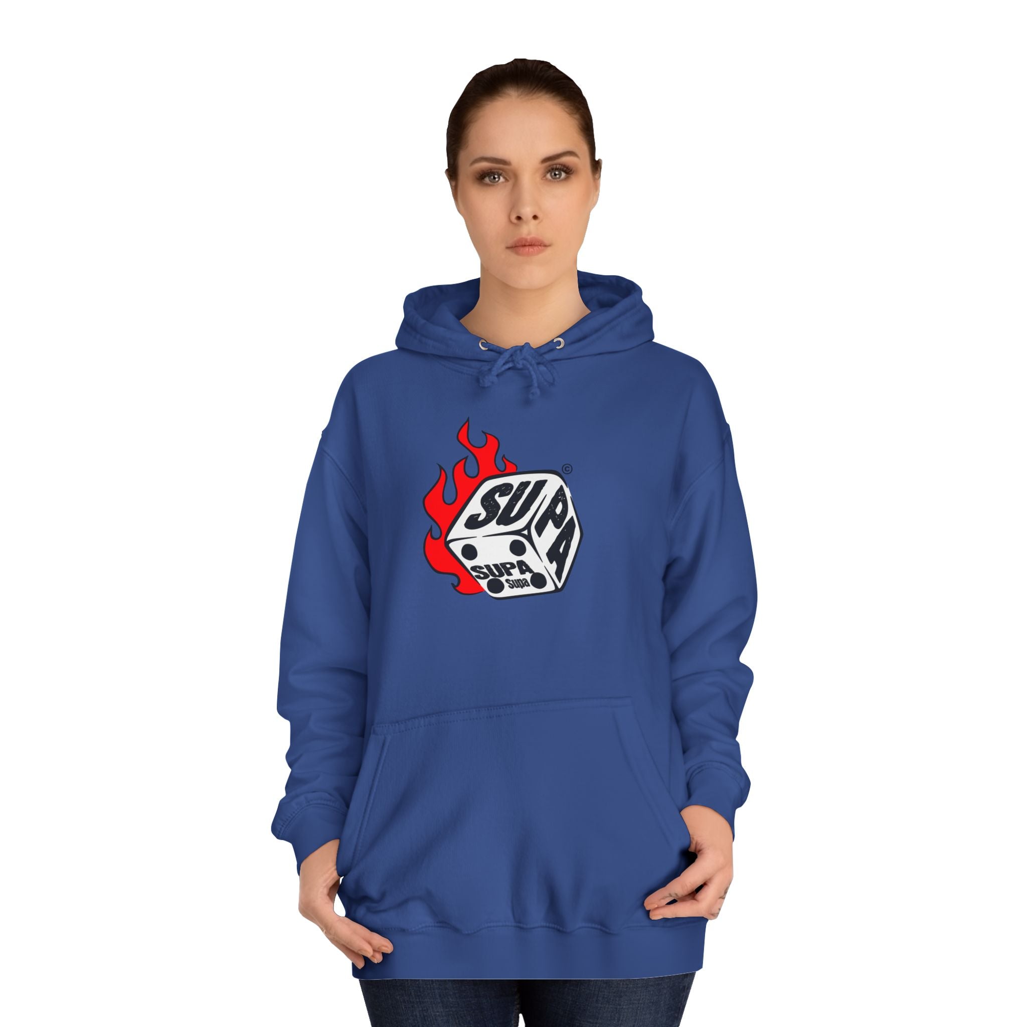 Cool Fire Graphic Unisex SUPA Hoodie, Apparel, Streetwear, Casual Wear, Unique Hooded Sweatshirt