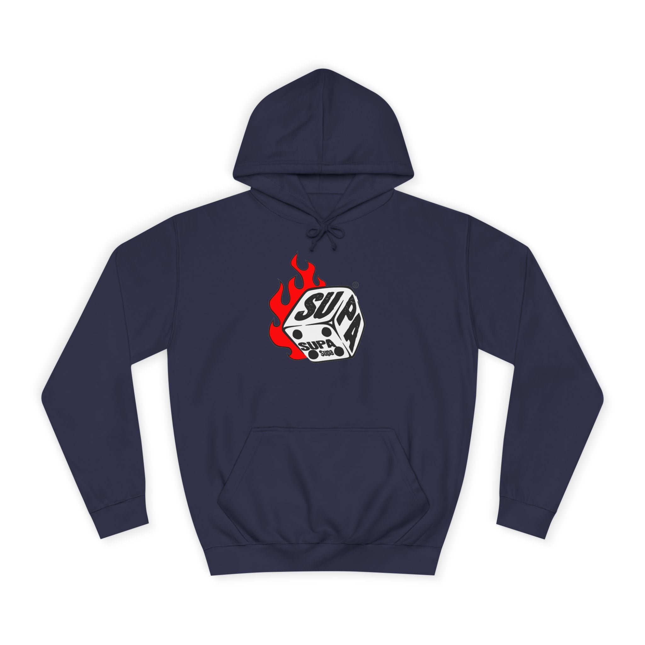 Cool Fire Graphic Unisex SUPA Hoodie, Apparel, Streetwear, Casual Wear, Unique Hooded Sweatshirt