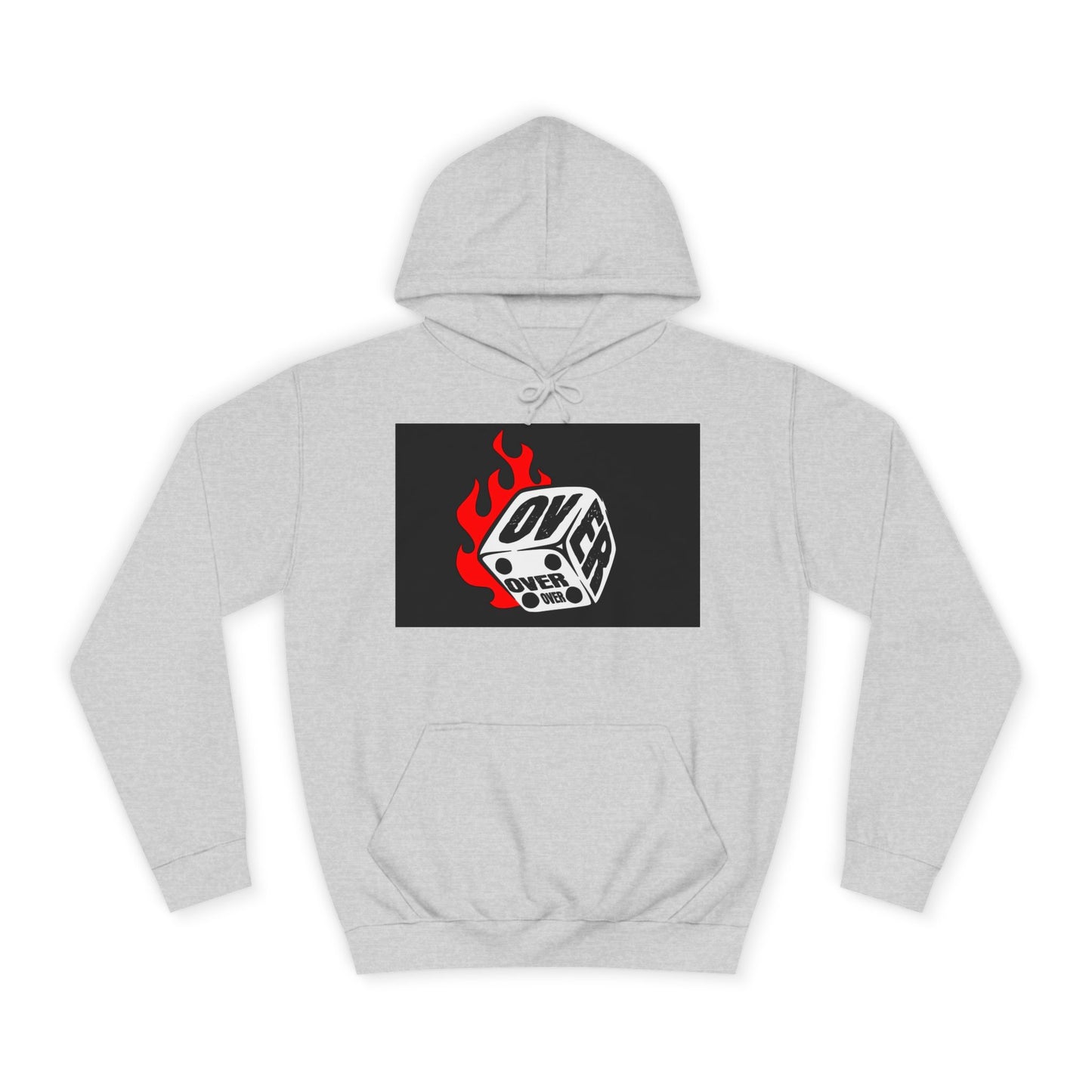 OVER Graphic Hoodie, Oversized Sweatshirt, Trendy Unisex Hoodie, Gift, Casual Layering Top