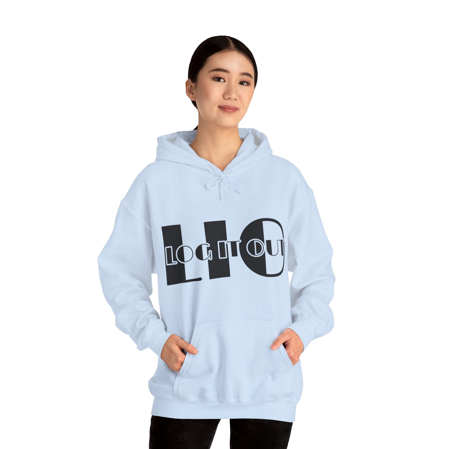 Log it out Unisex Heavy Blend™ Hooded Sweatshirt