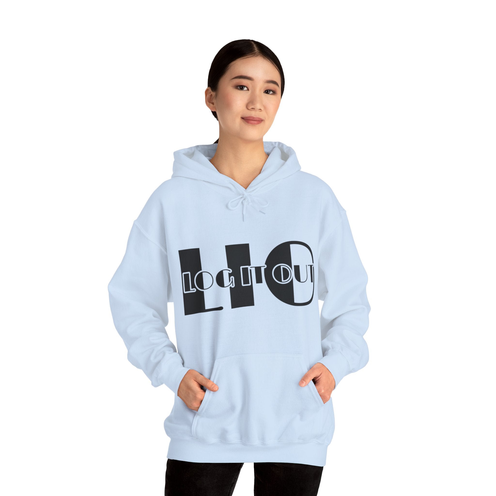 Log it out Unisex Heavy Blend™ Hooded Sweatshirt