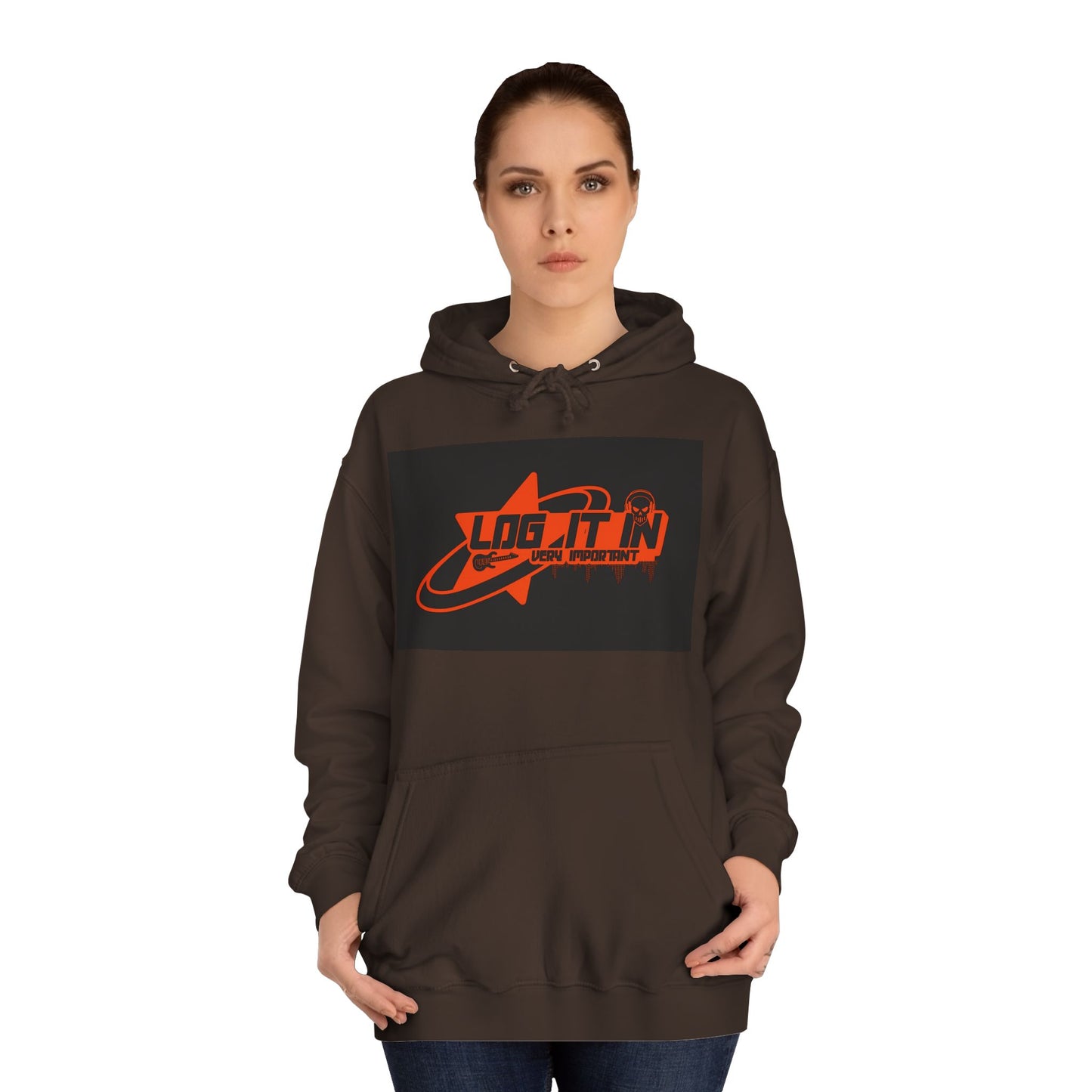 Unisex Log it in Hoodie, Casual trendy Wear, Gift, Graphic Hoodie, perfect fit Hoodie