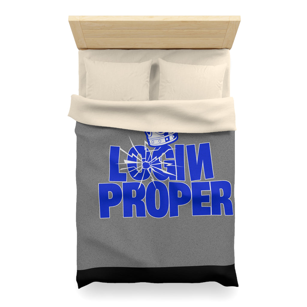 Login Proper Duvet Cover — Bold Royal Crown Graphic Bedding