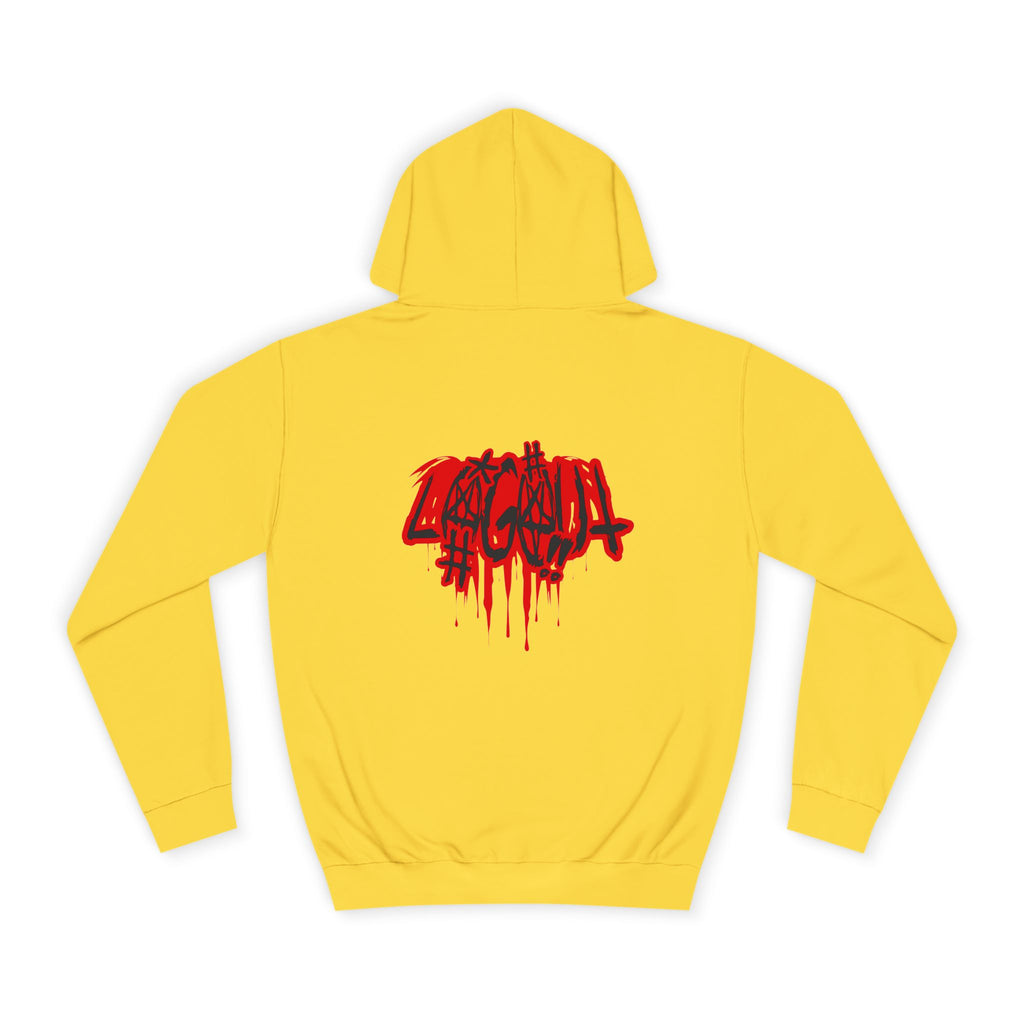 Bold Graffiti log out Hoodie, Unisex Streetwear, Comfortable Casual Wear,