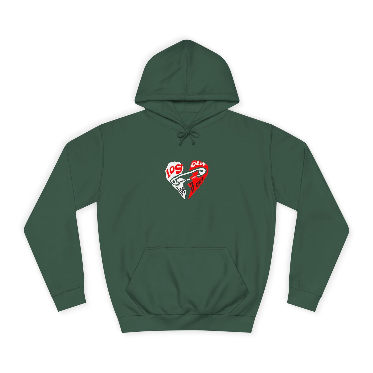Unisex Log it out Hoodie with Heart Design | Comfortable Sweatshirt for Any One| Perfect for Events, Gifts
