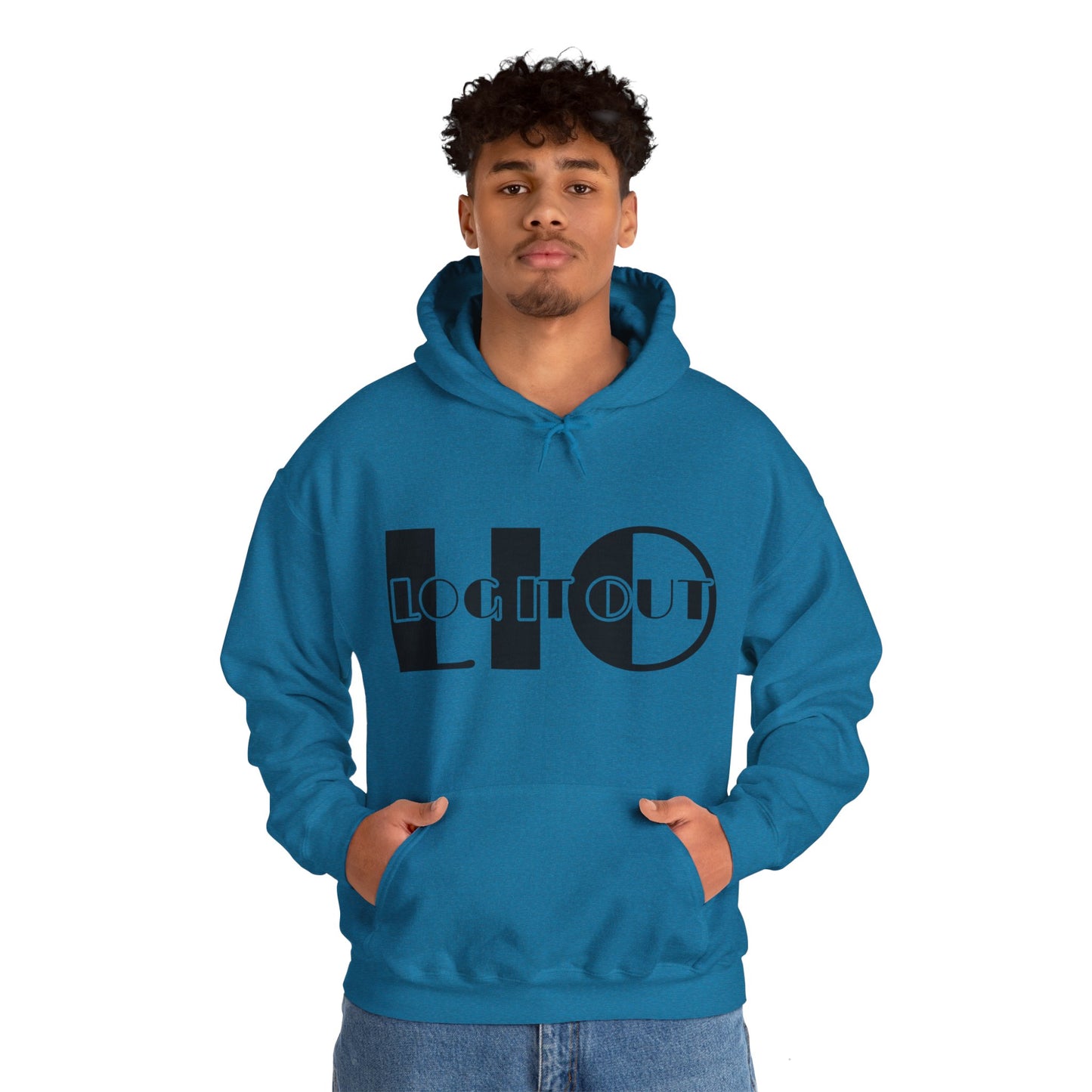 Log it out Unisex Heavy Blend™ Hooded Sweatshirt