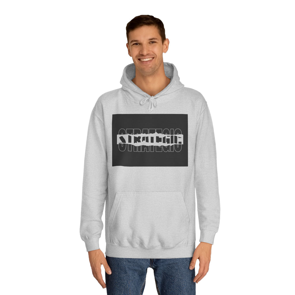 Unisex Hoodie with Strategic Print, Casual Sweatshirt,Gift, Trendy Apparel, Everyday Wear