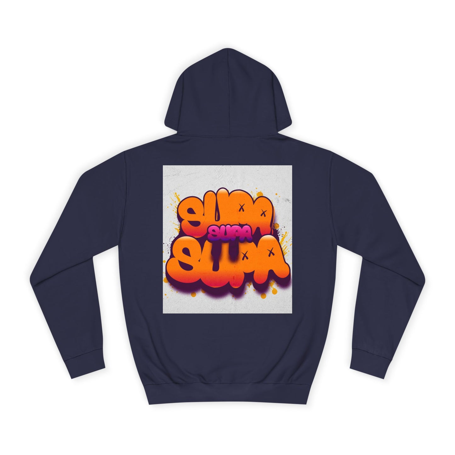 Vibrant Unisex Supa Supa Hoodie with Graffiti Design, Streetwear, Casual Wear, Gift, Fall Fashion, Trendy Spirit