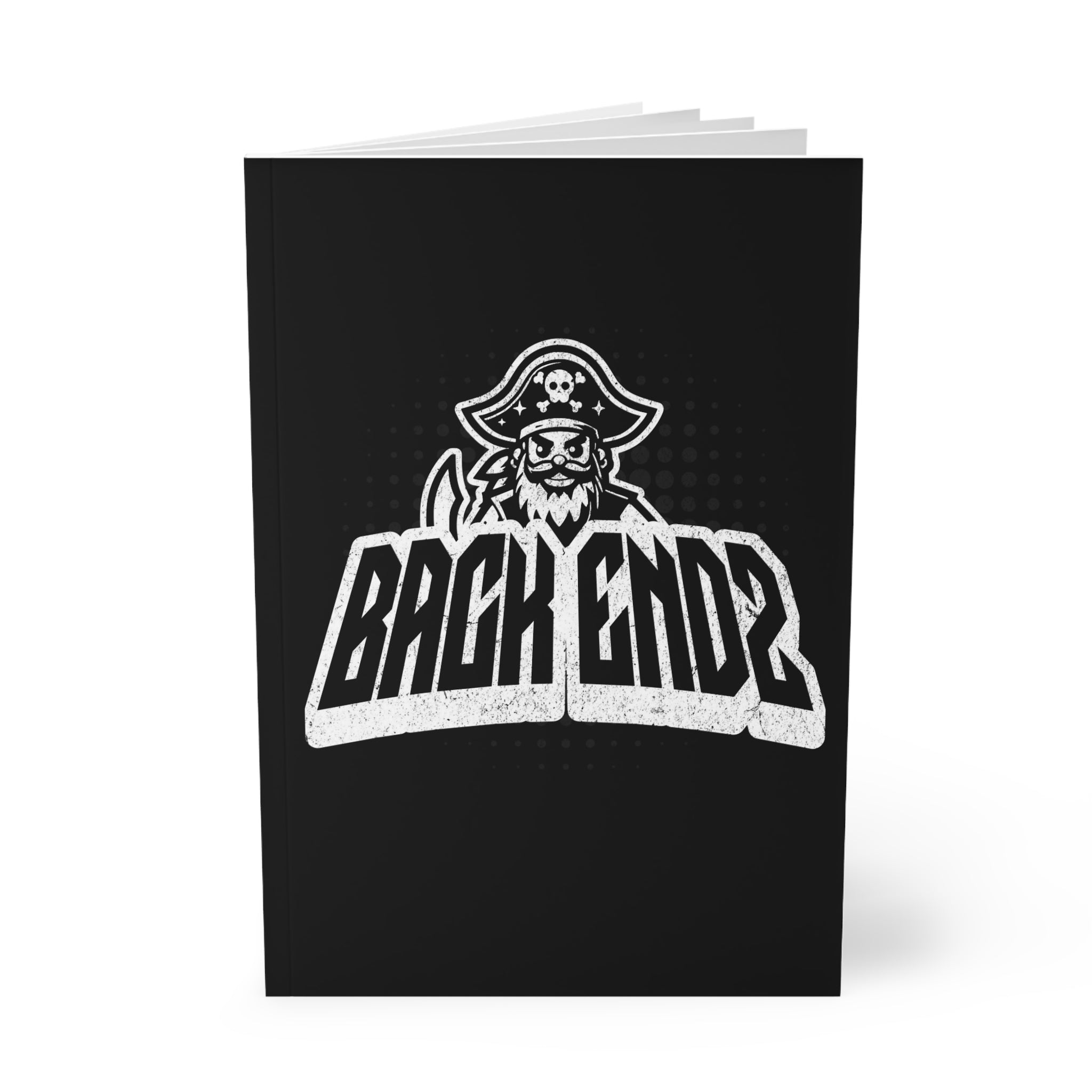 Pirate 'Back Endz' A5 Softcover Notebook — Programmer Dev Team Journal