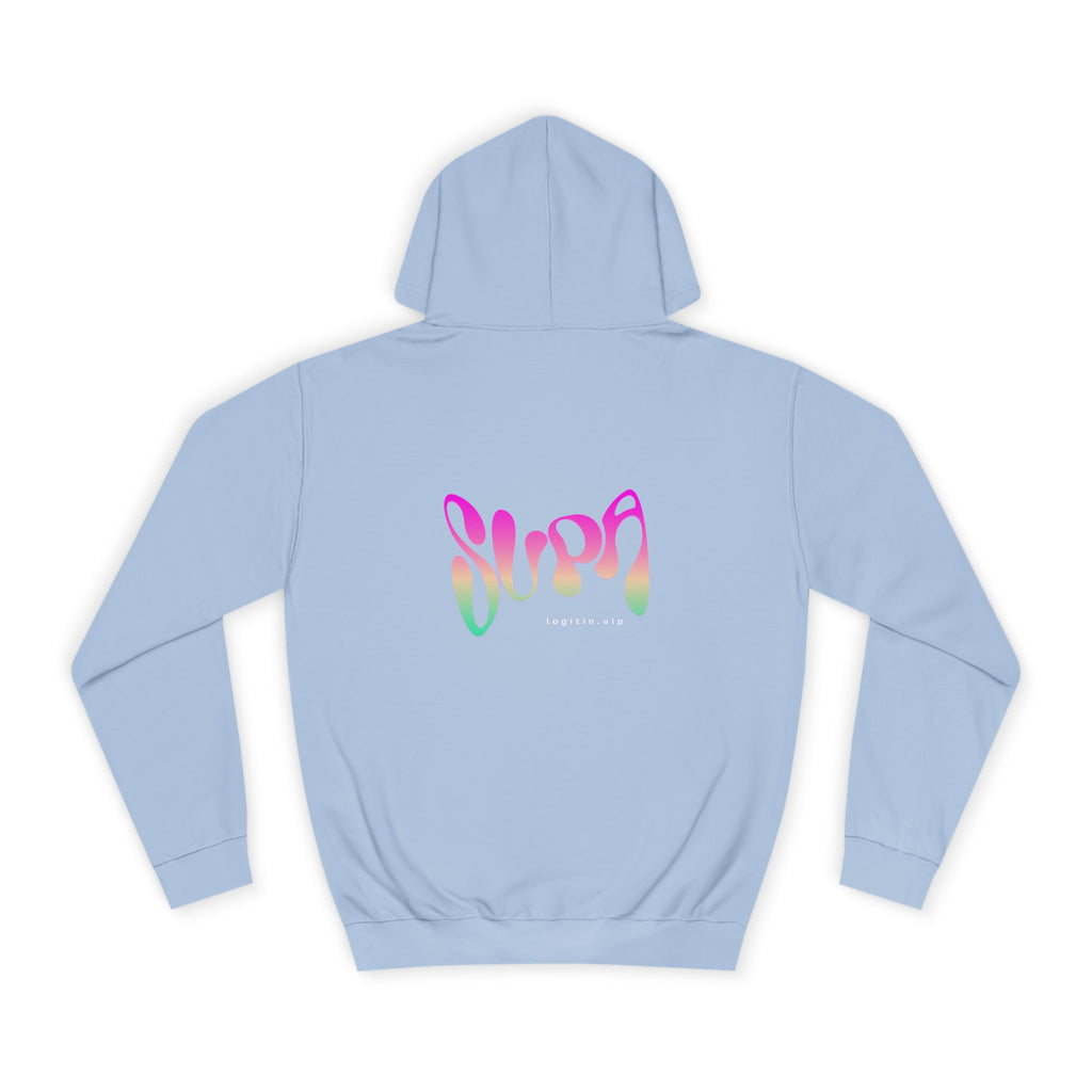 Colorful Unisex Supa Hoodie, Stylish Sweatshirt, Cozy Apparel, Gift, Trendy wear, Motivational Fashion