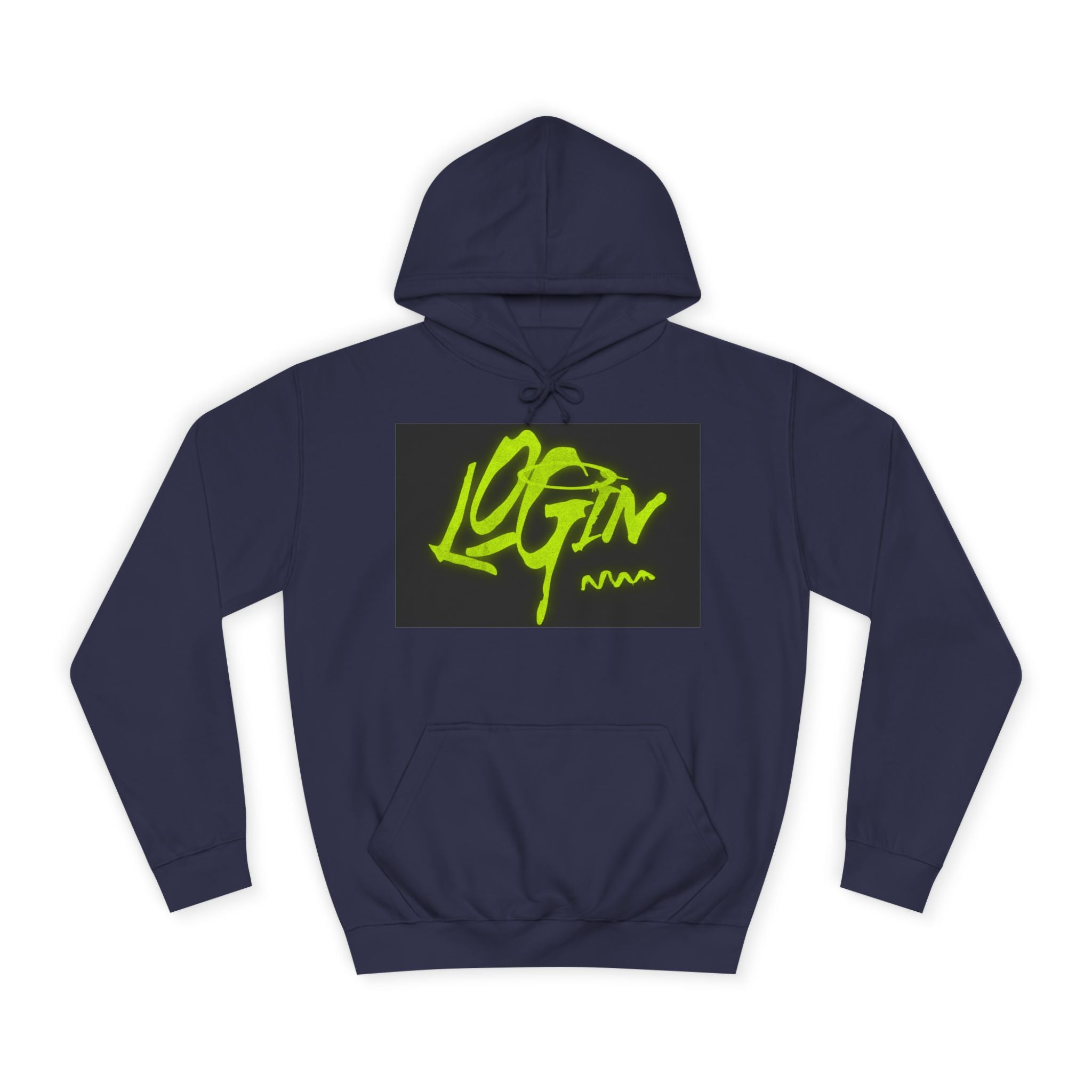 Trendy Unisex Hoodie - 'LOGIN' Graphic Design