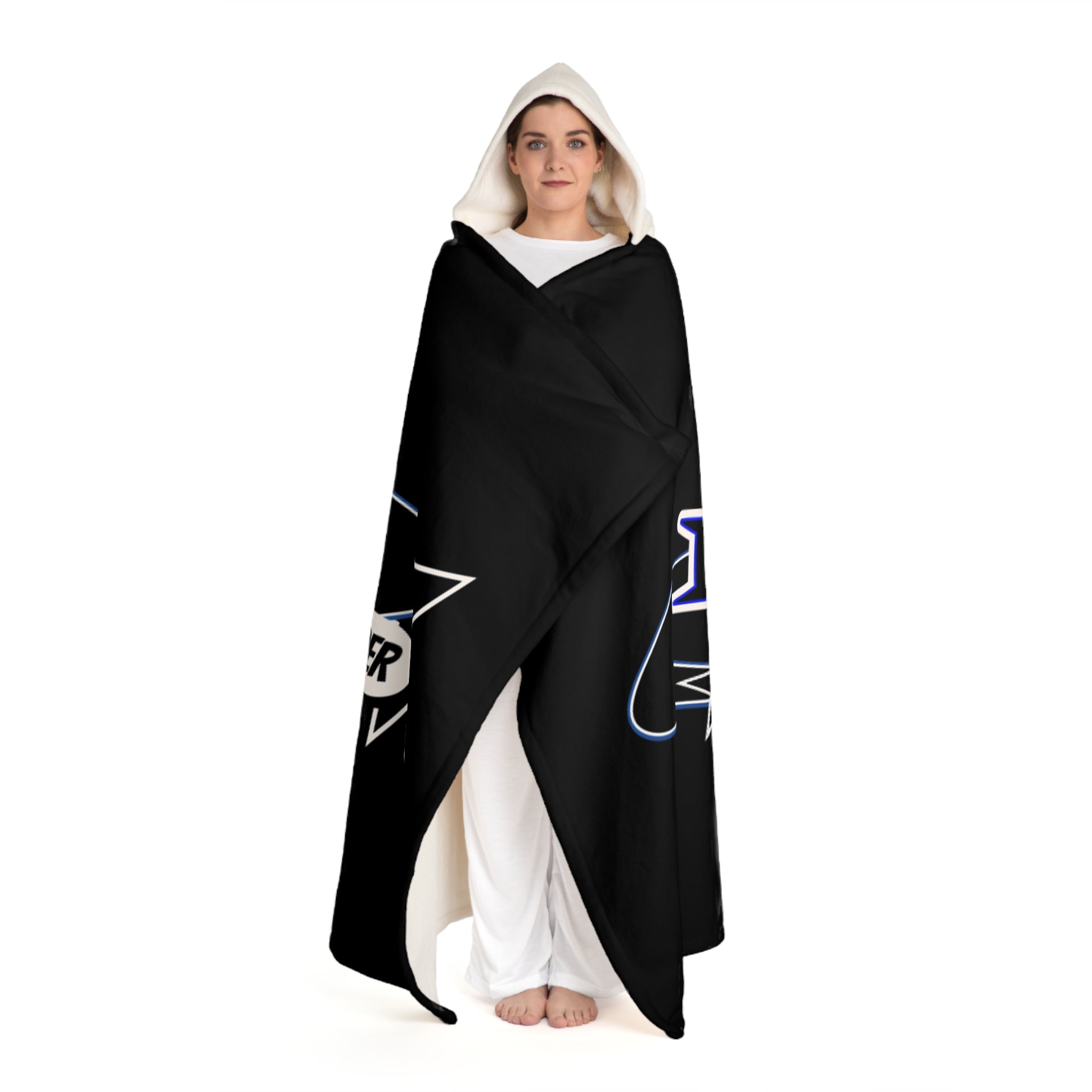 Hooded Sherpa Blanket - "Real Proper" Fleece Hooded Throw