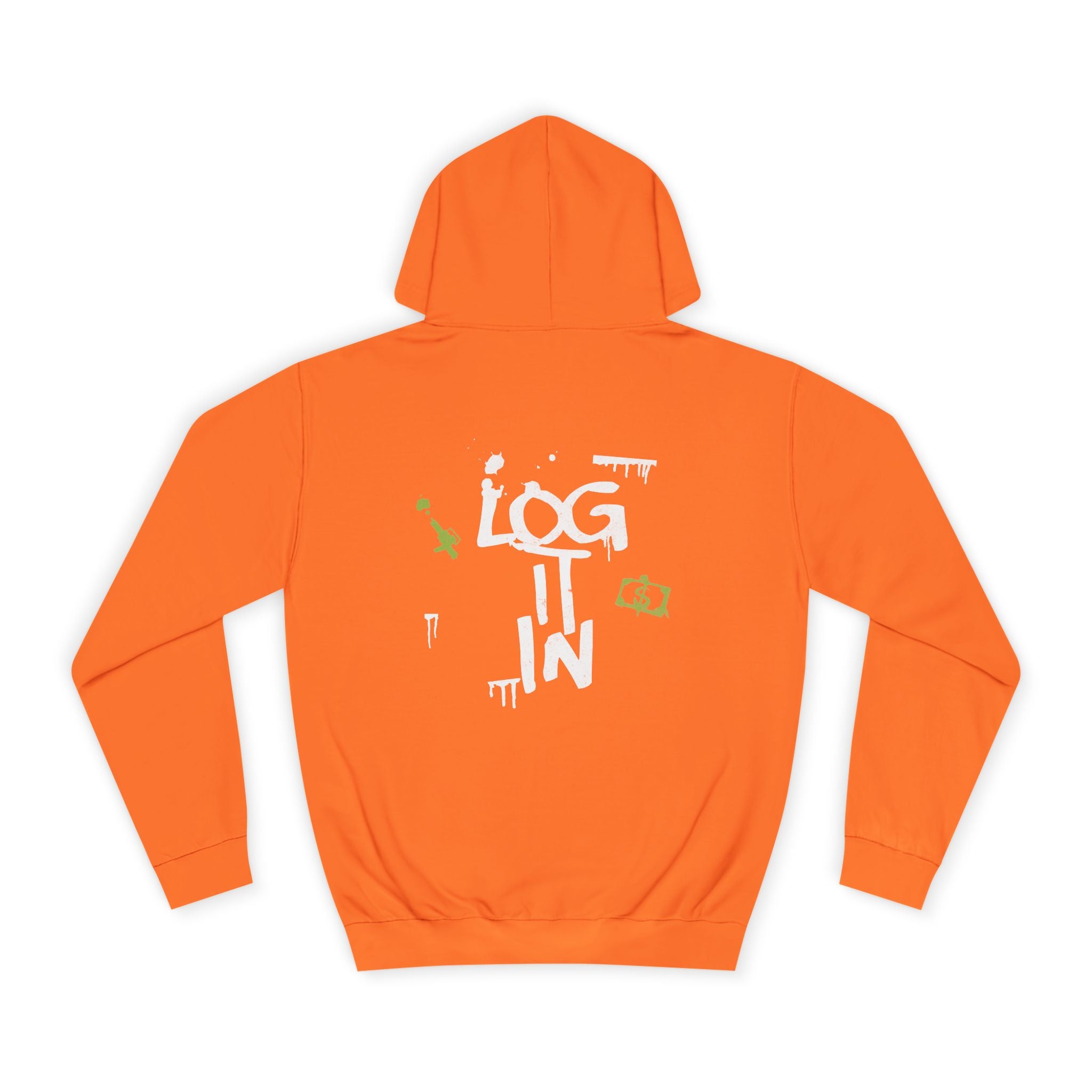 log it in Hoodie — Minimal Vintage Print