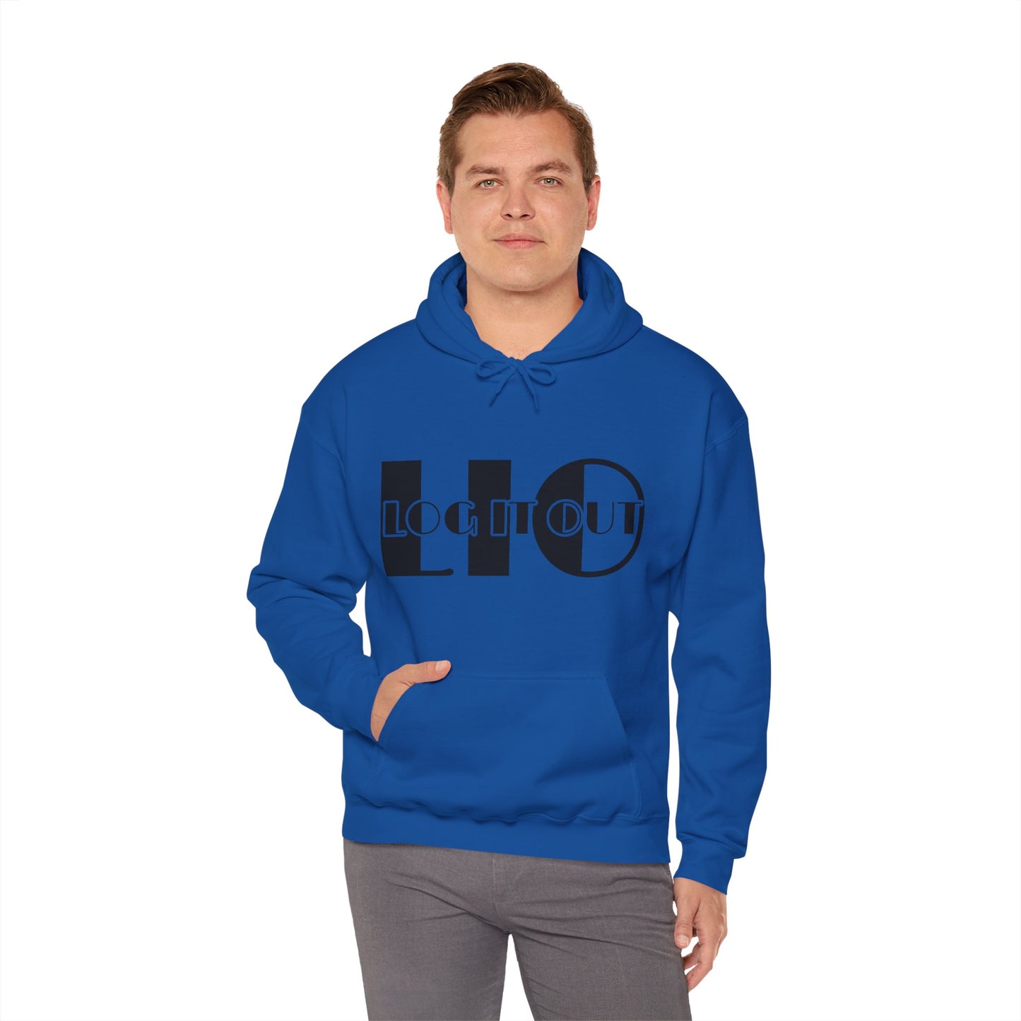 Log it out Unisex Heavy Blend™ Hooded Sweatshirt