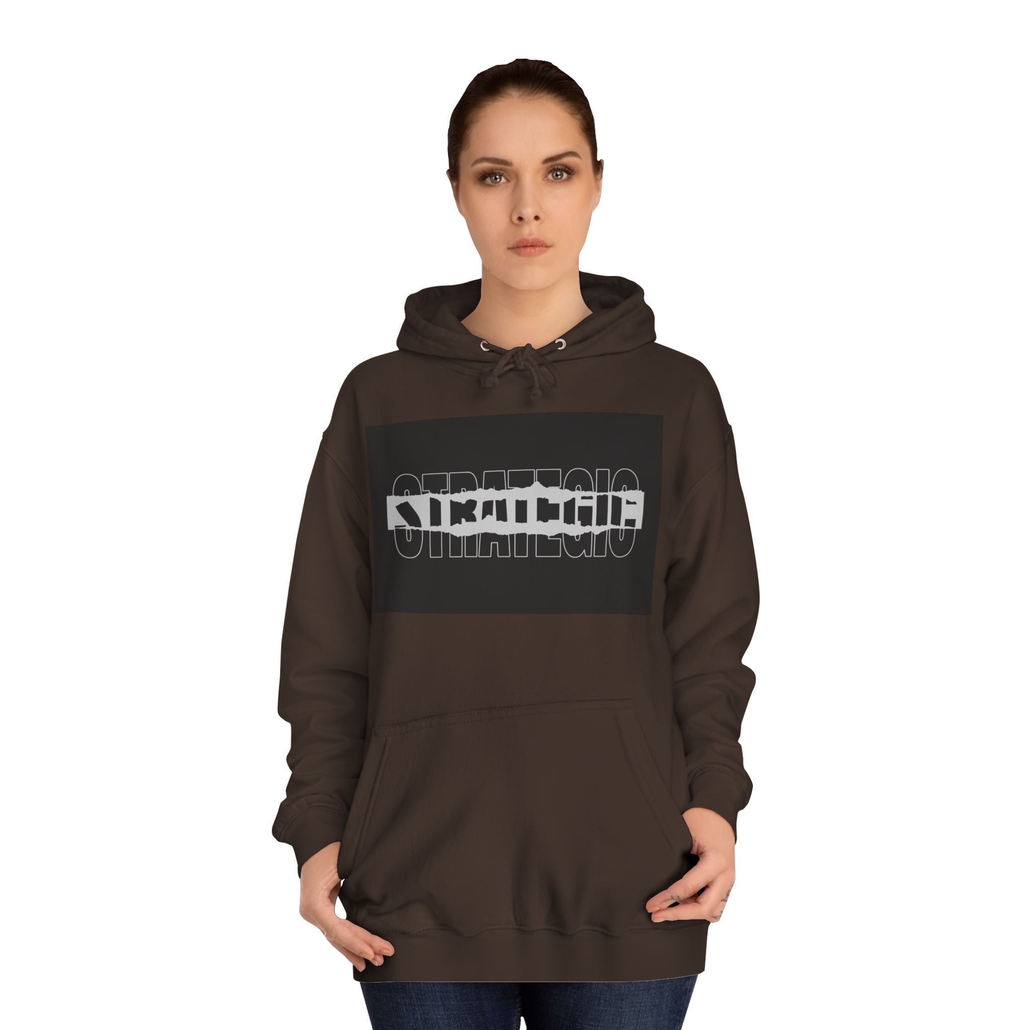Unisex Hoodie with Strategic Print, Casual Sweatshirt,Gift, Trendy Apparel, Everyday Wear