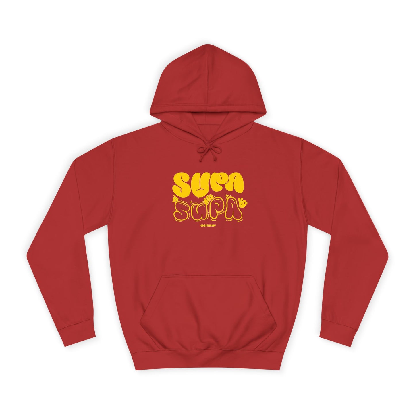 Cheerful Unisex Supa Supa Hoodie - Cozy Streetwear, Campus Style, Trendy Gift, Relaxed Fit, Perfect for Every day
