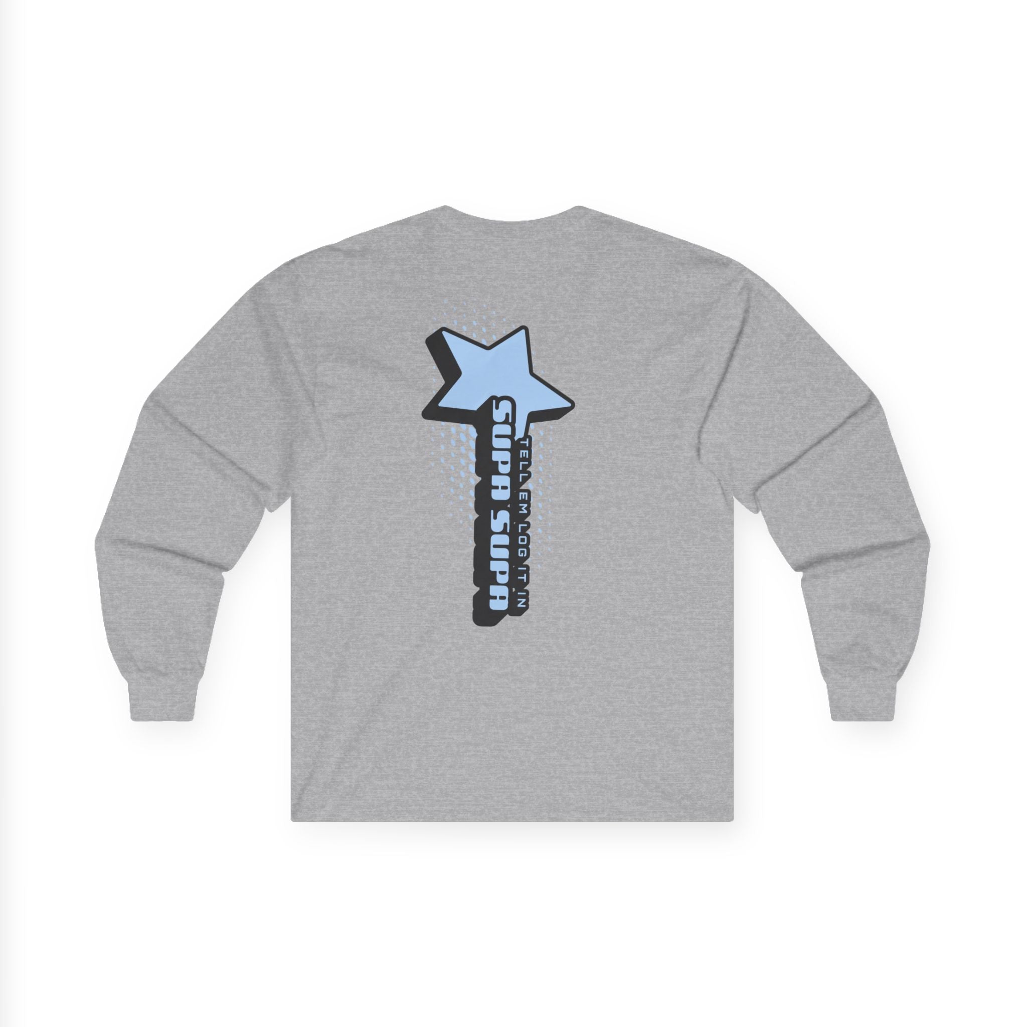 Star Wand Long Sleeve Tee — "Tell em log it in" Graphic Shirt