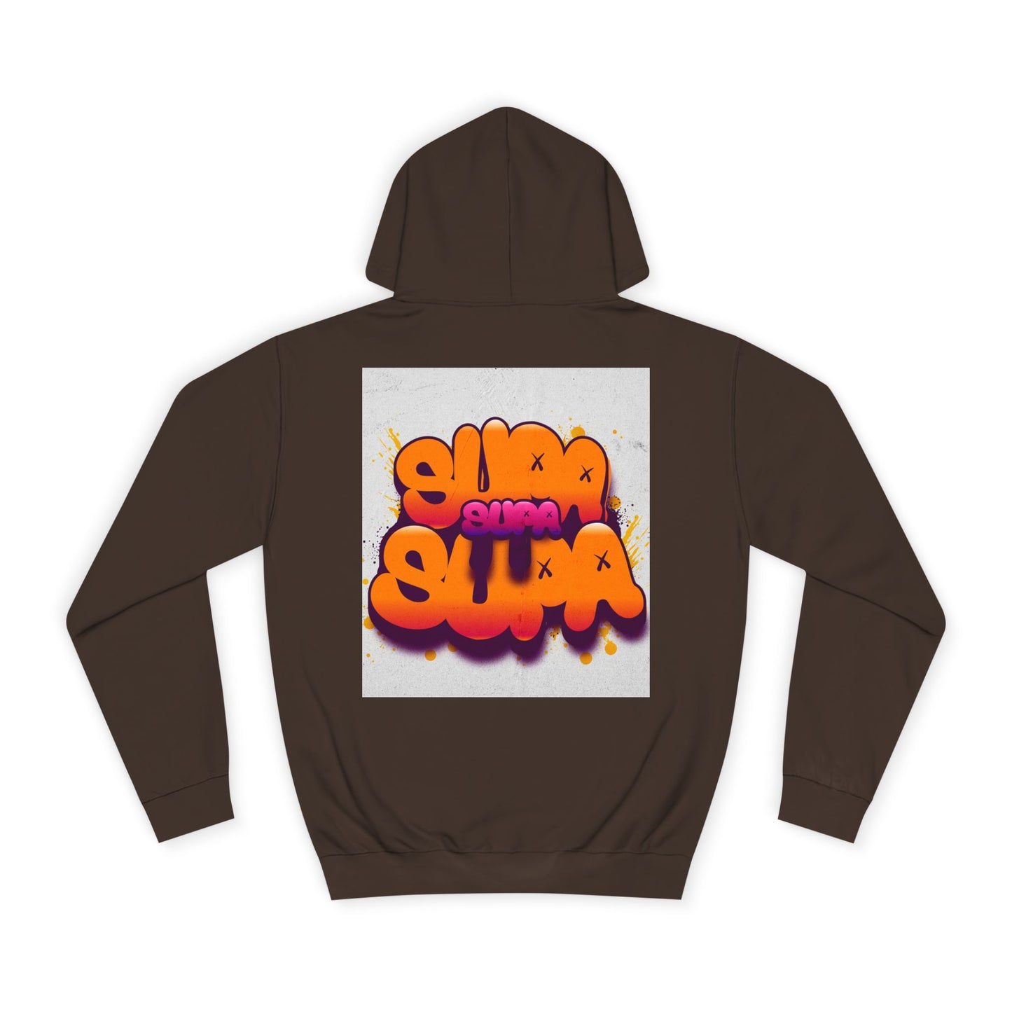 Vibrant Unisex Supa Supa Hoodie with Graffiti Design, Streetwear, Casual Wear, Gift, Fall Fashion, Trendy Spirit
