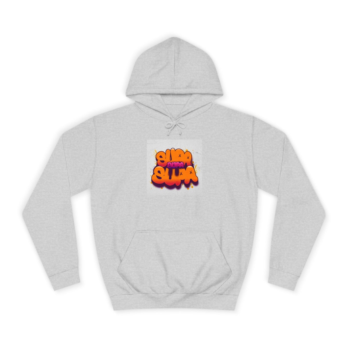Vibrant Unisex Supa Supa Hoodie with Graffiti Design, Streetwear, Casual Wear, Gift, Fall Fashion, Trendy Spirit