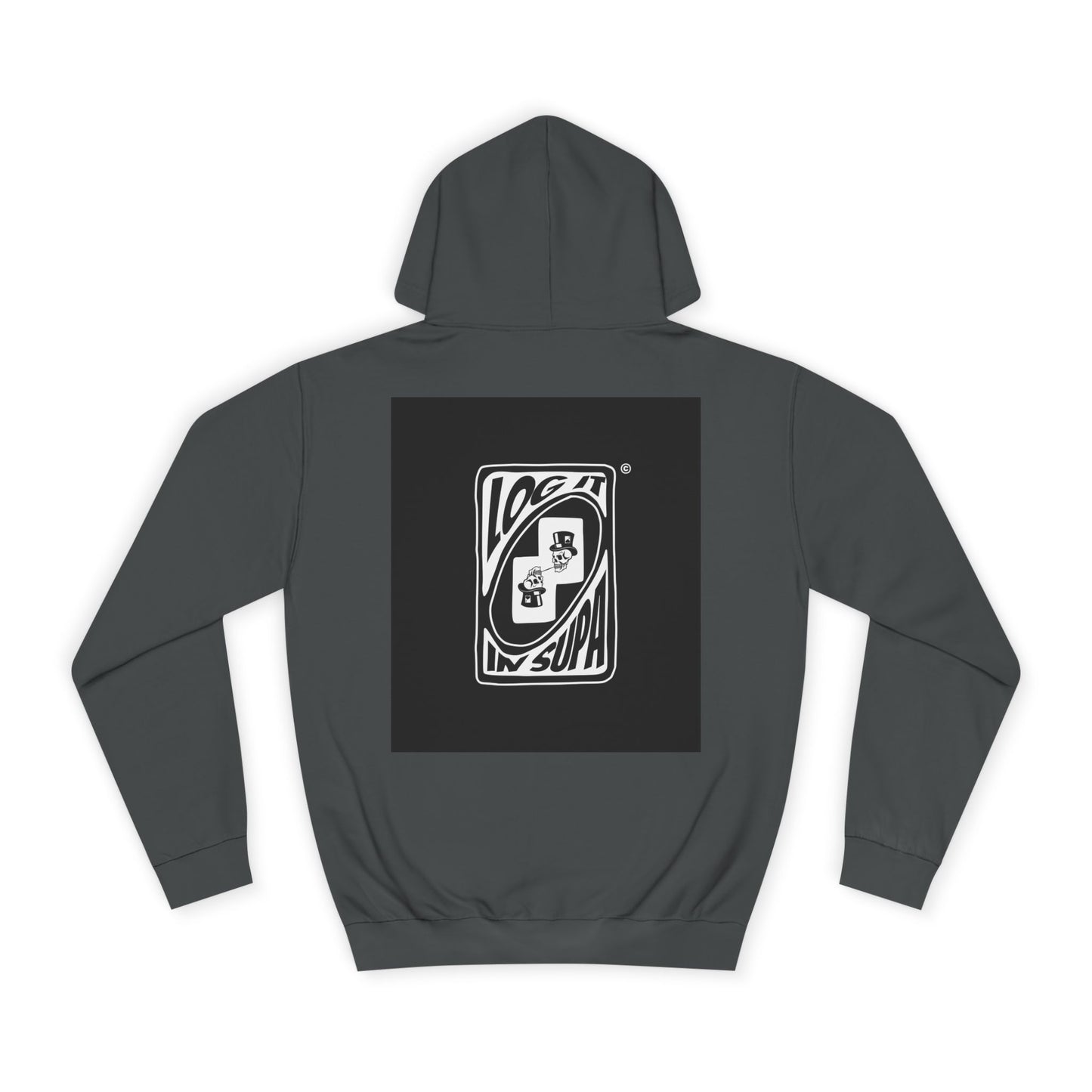 Unisex Log it in Hoodie with Unique Graphic Design, Ideal for Custom Wear, Gifts for Graduates, Cool Streetwear