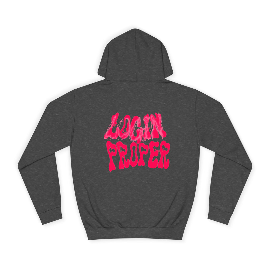 Trendy Unisex Hoodie - 'LOGIN PROPER' Graphic Sweatshirt for, Casual Wear, Gifts' Events, Street Style