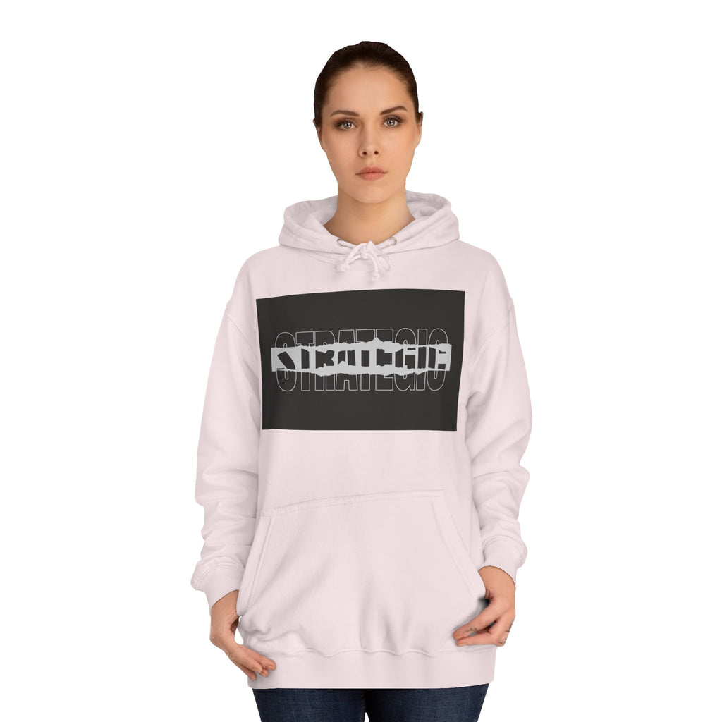 Unisex Hoodie with Strategic Print, Casual Sweatshirt,Gift, Trendy Apparel, Everyday Wear