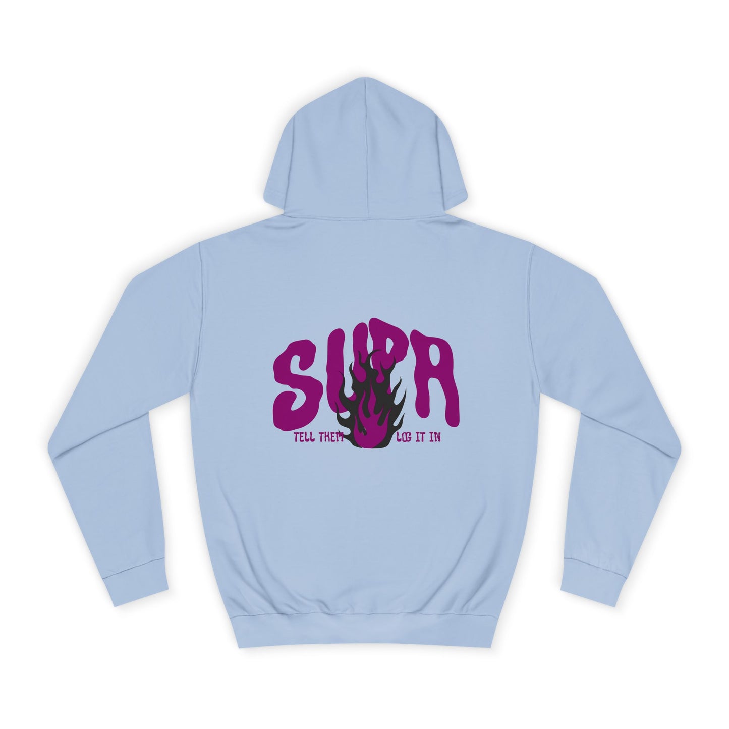 Trendy Unisex SUPA Hoodie with Unique Flame Design - Perfect for Any One, Casual Wear, Gifts, Streetwear, or Events